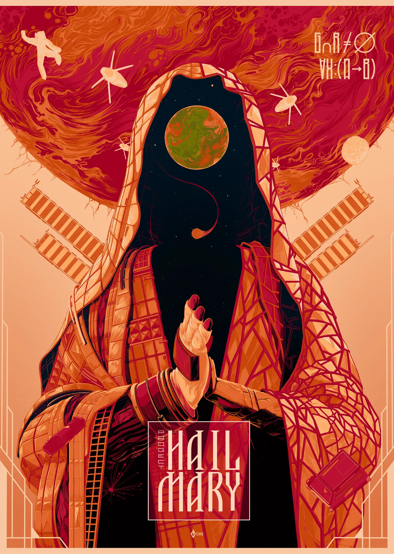 Project Hail Mary - Alternatif Afiş metal tablo
