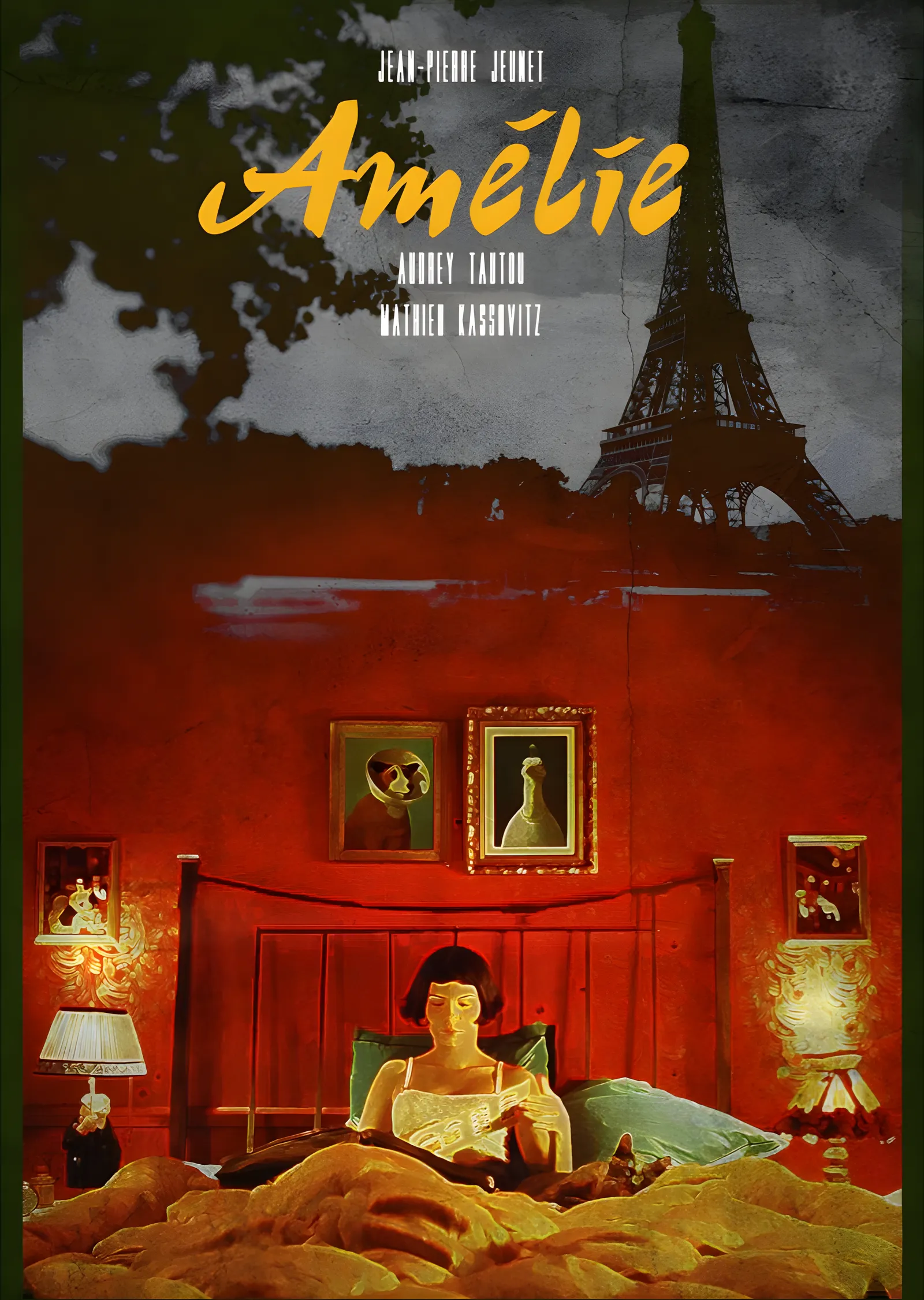 Amélie: Kırmızı Yatak Odası metal tablo