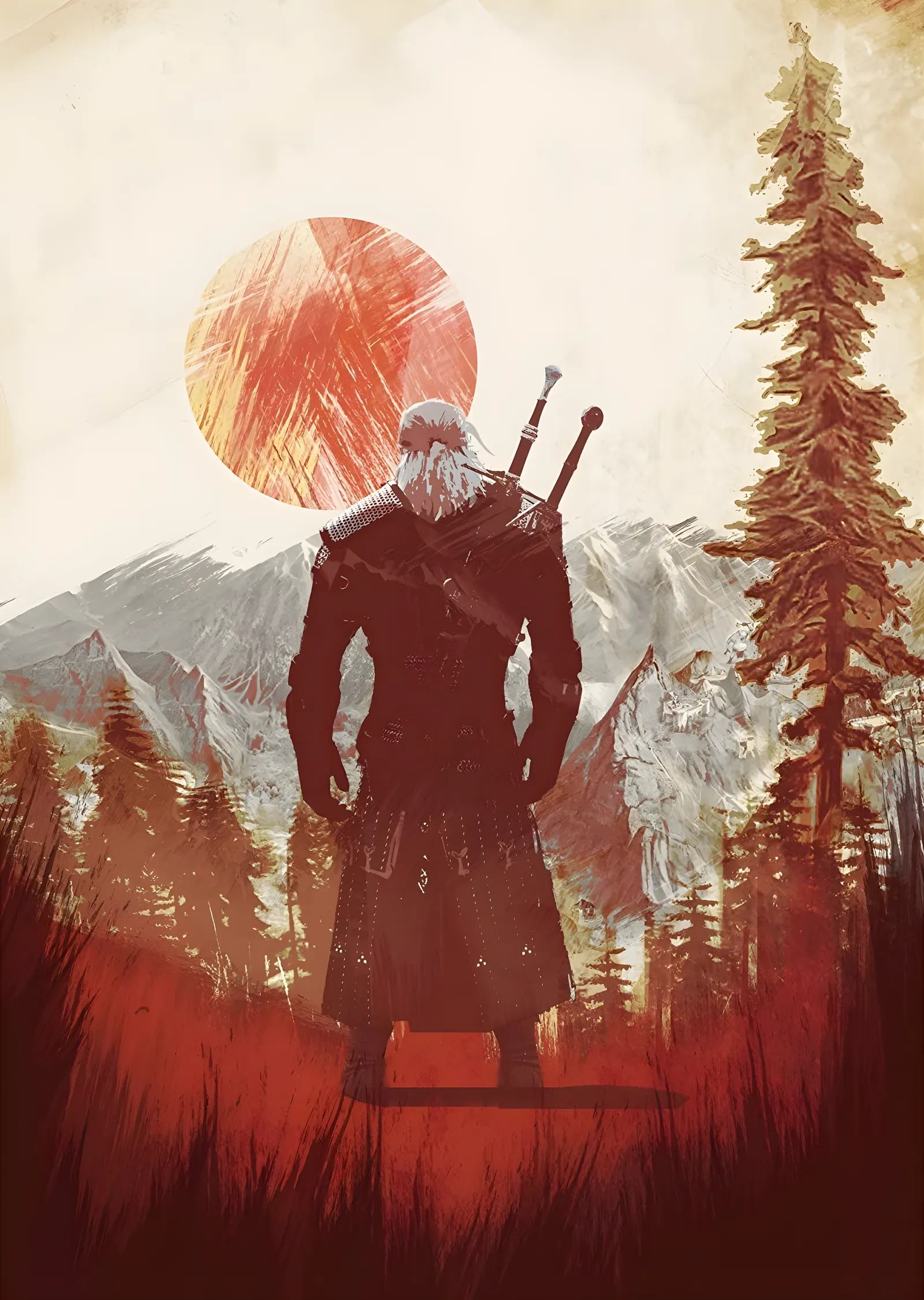 The Witcher: Kızıl Güneş metal tablo