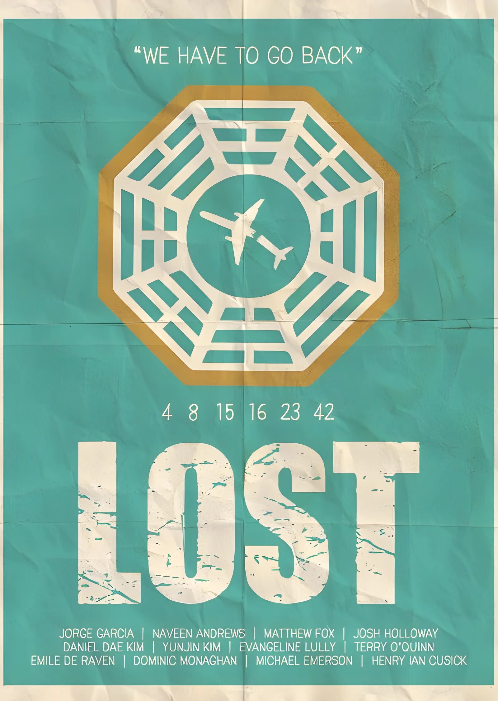 LOST: Geri Dönmeliyiz metal tablo