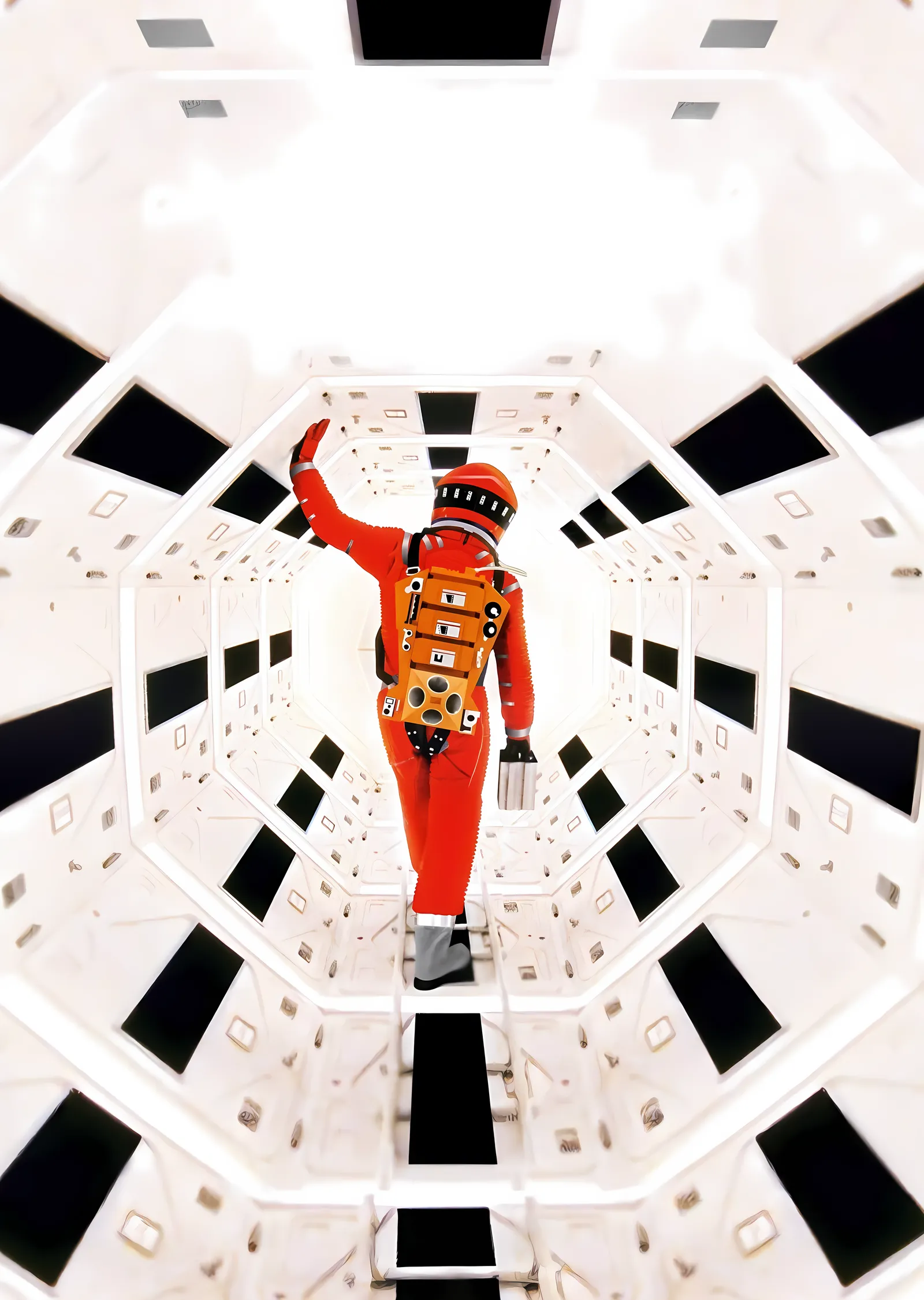 2001: A Space Odyssey · Beyaz Koridor metal tablo