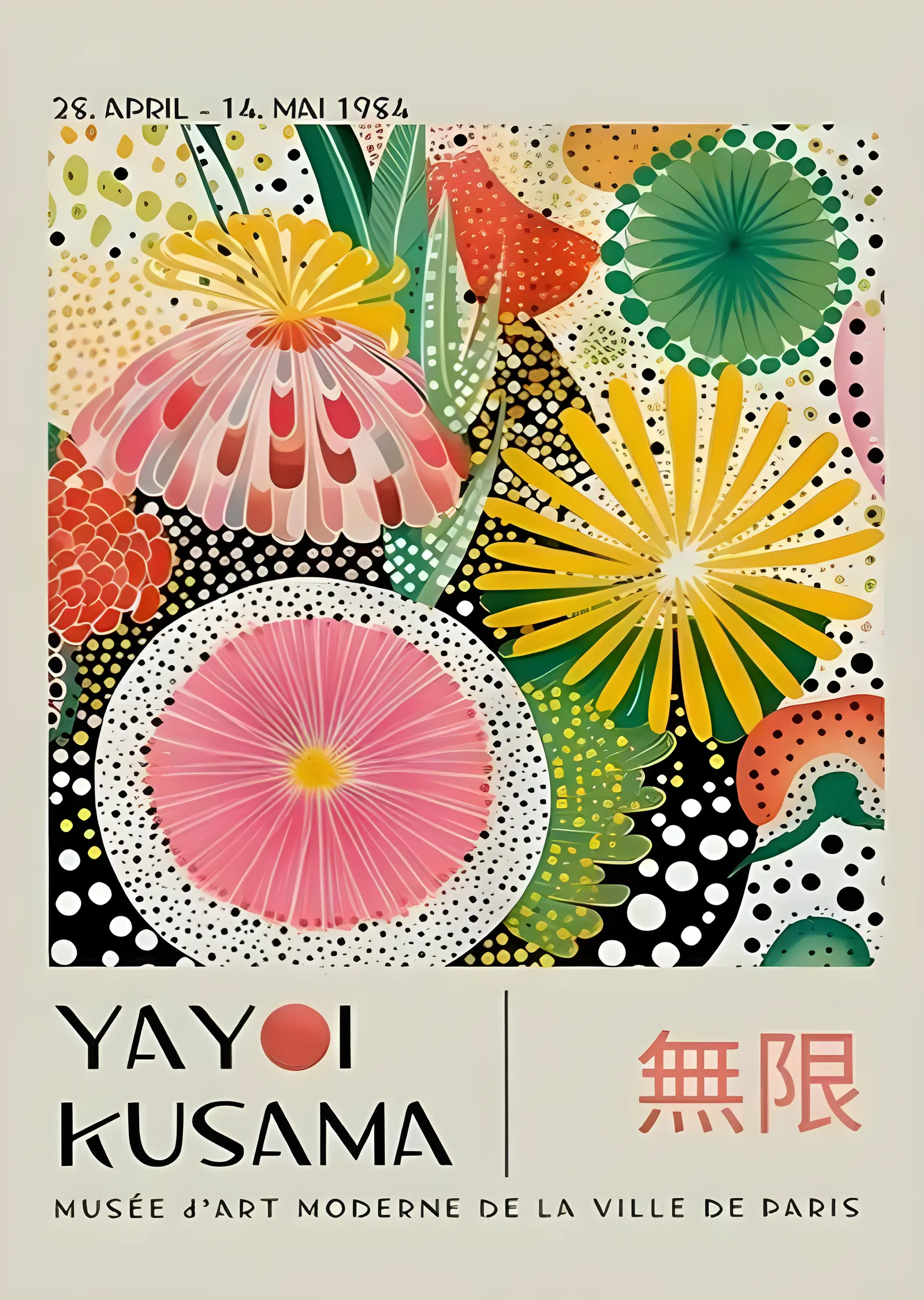 Yayoi Kusama 1984 metal tablo