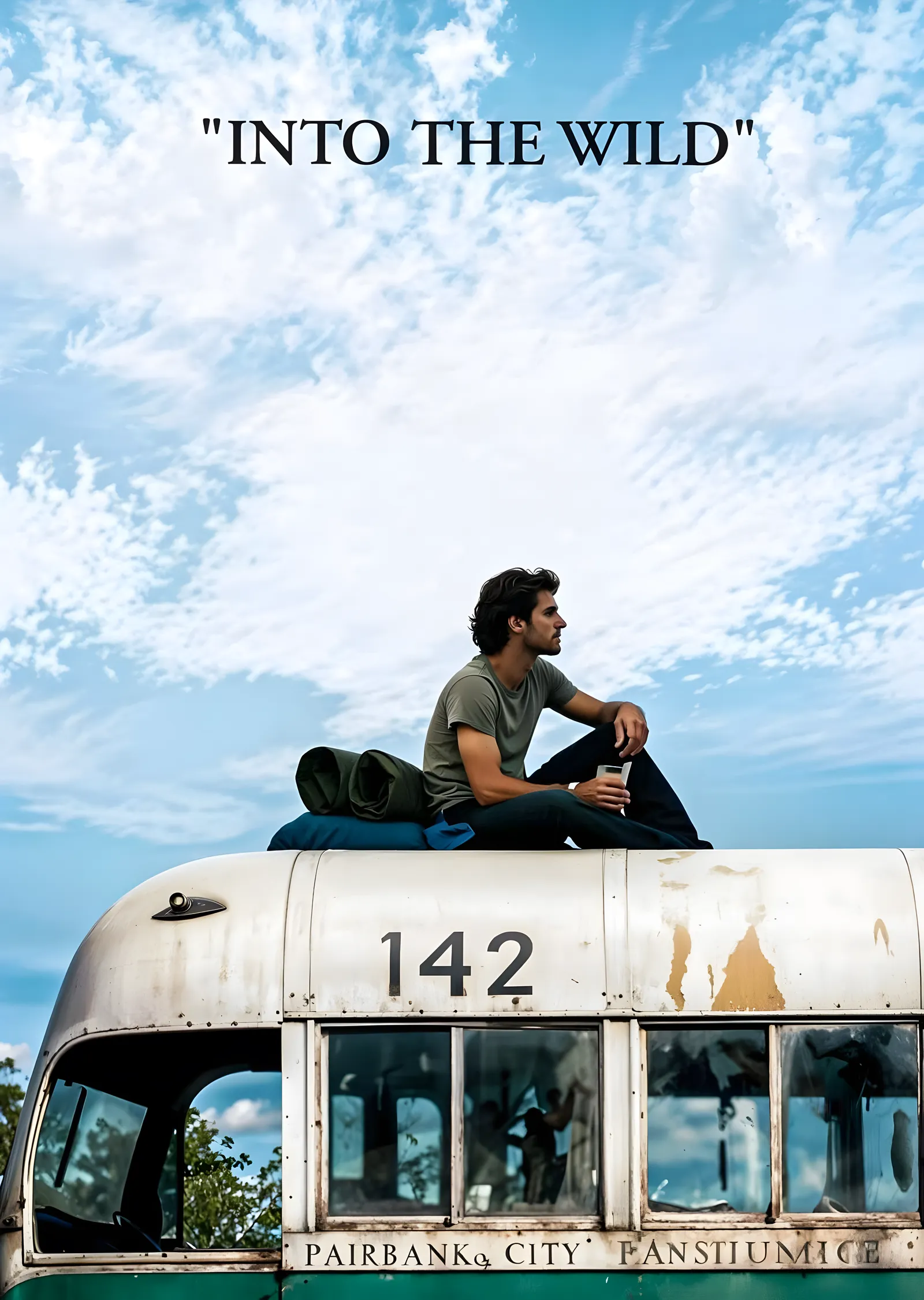 Into the Wild: Otobüs Damı metal tablo