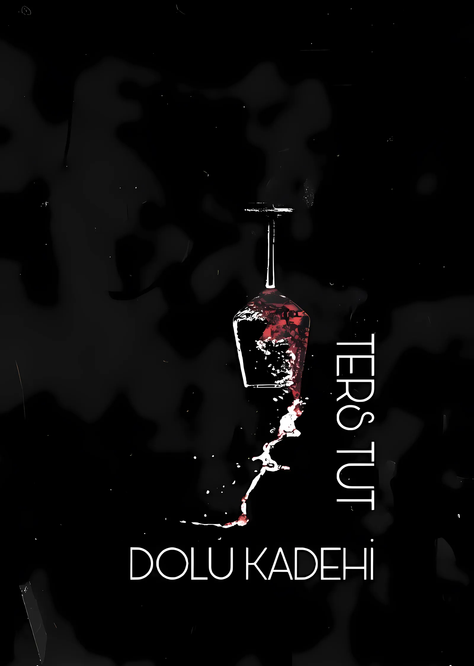 Dolu Kadehi: Karamsar Bir Bakış metal tablo