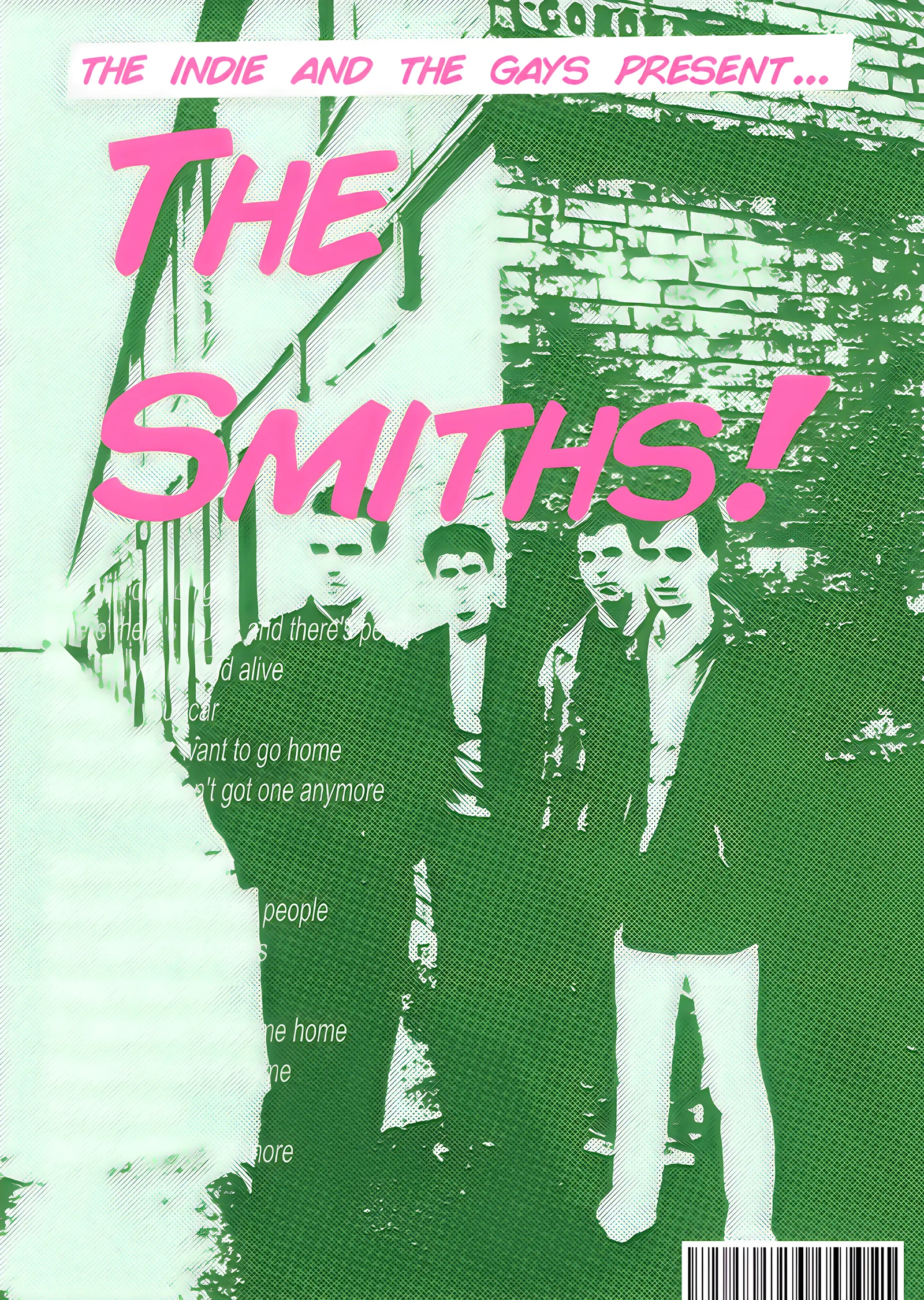 The Smiths: Yeşil Baskı metal tablo