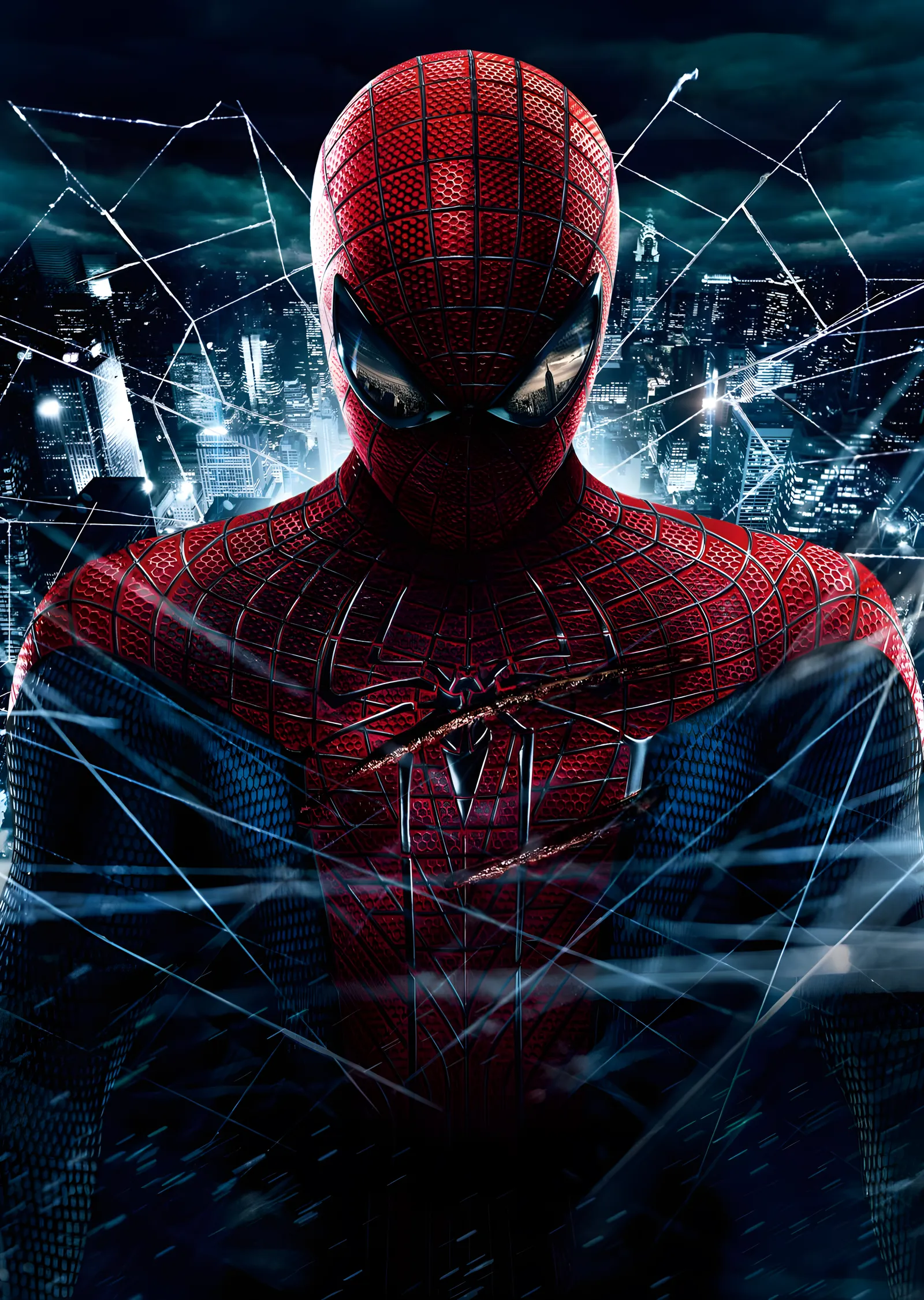 Spider-Man: Mavi Işıklar metal tablo