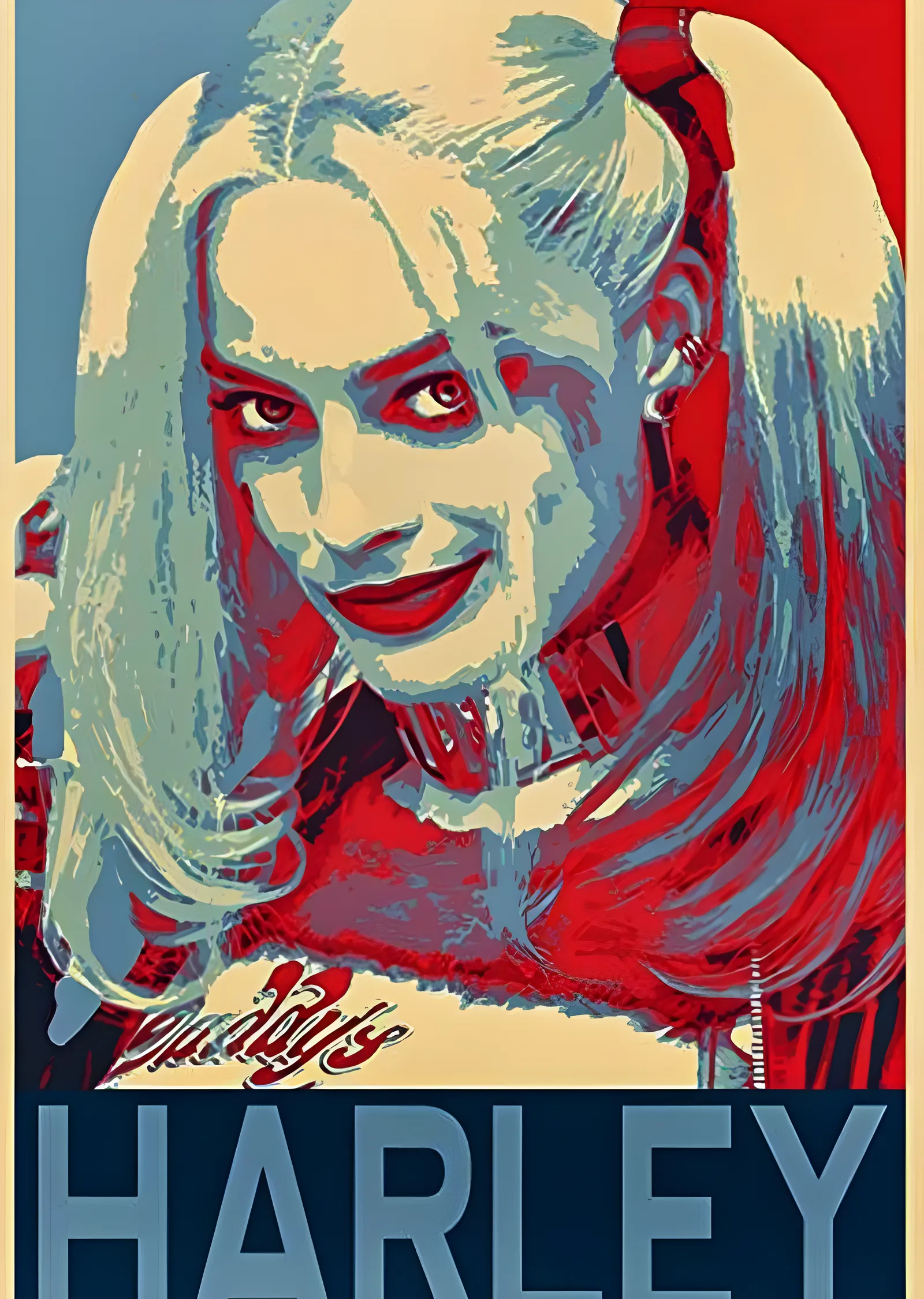 Harley Quinn: Umut Posteri metal tablo