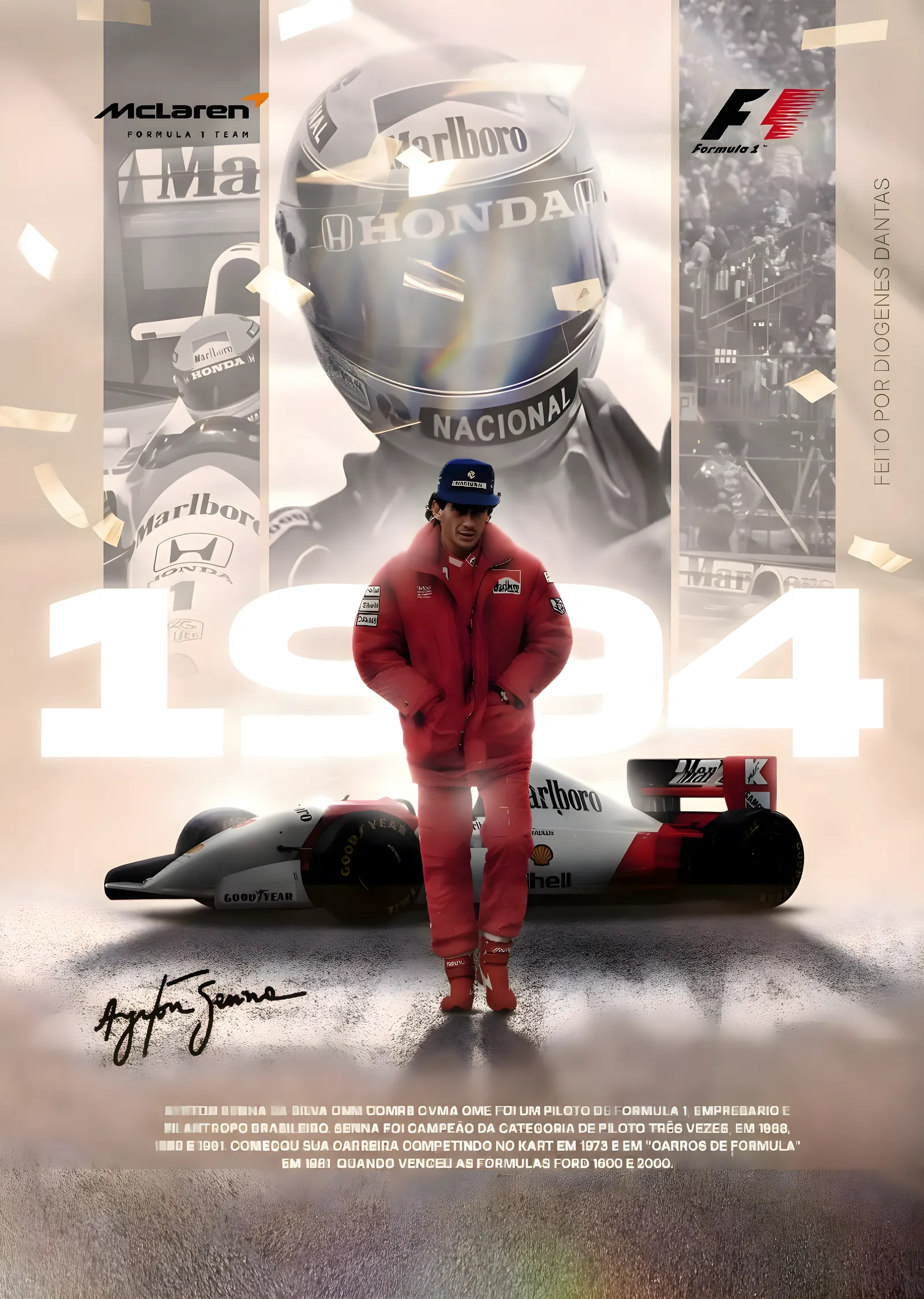 Ayrton Senna: 1994 metal tablo