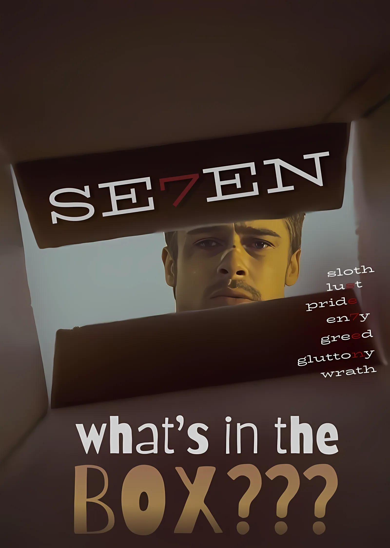 Se7en: Kutuda Ne Var? metal tablo