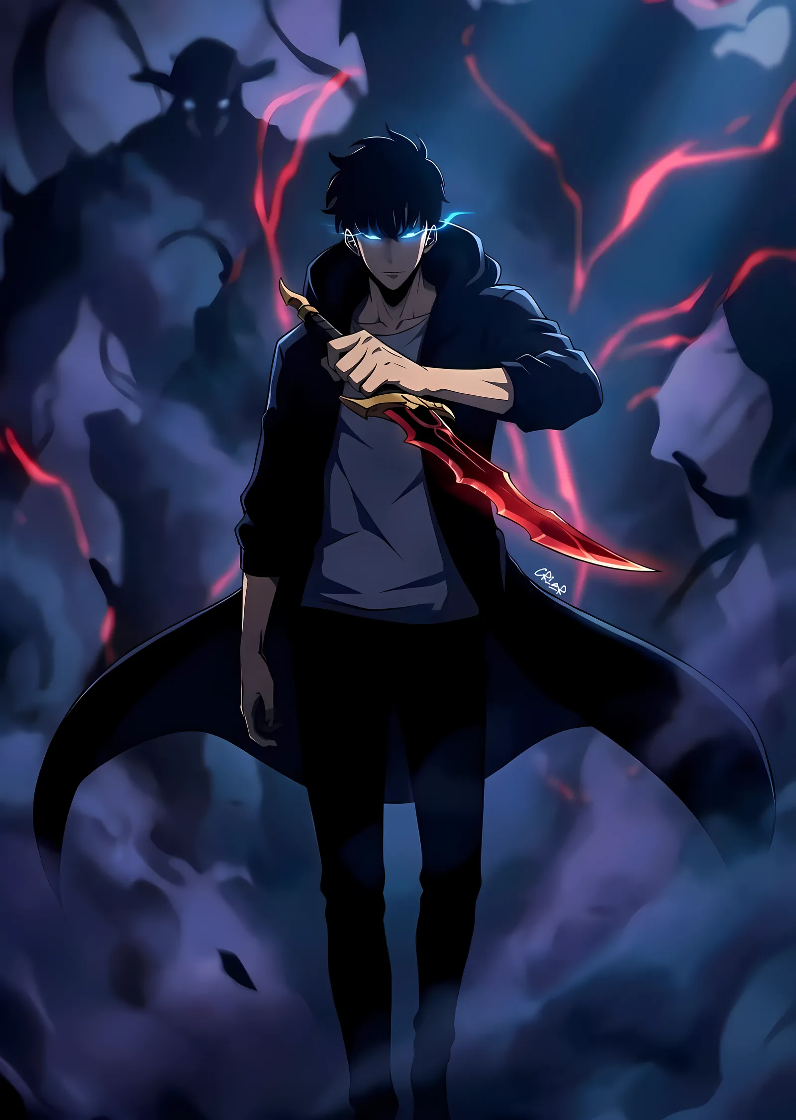 Solo Leveling: Kızıl Hançer metal tablo