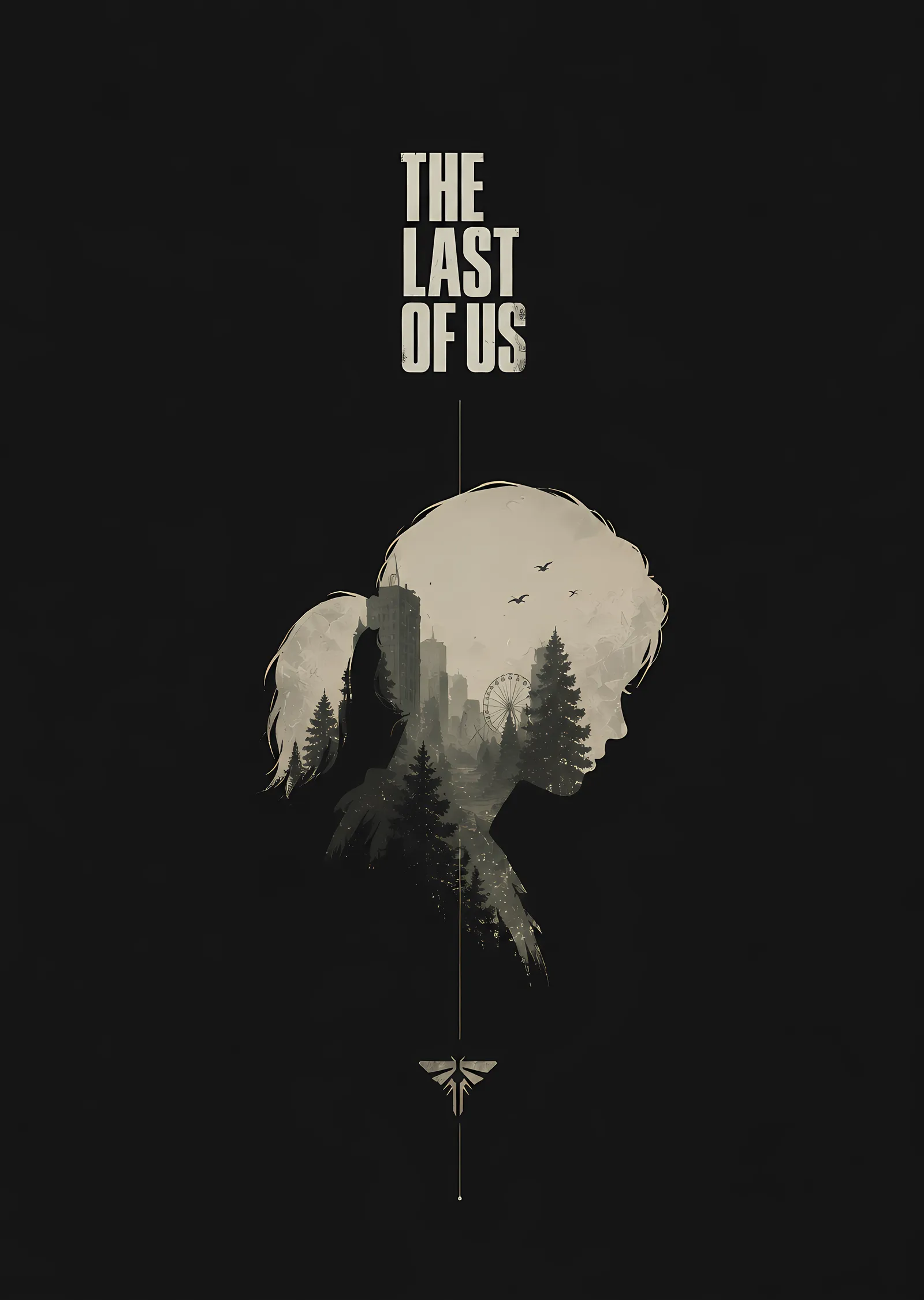 The Last of Us: Baş Silueti metal tablo