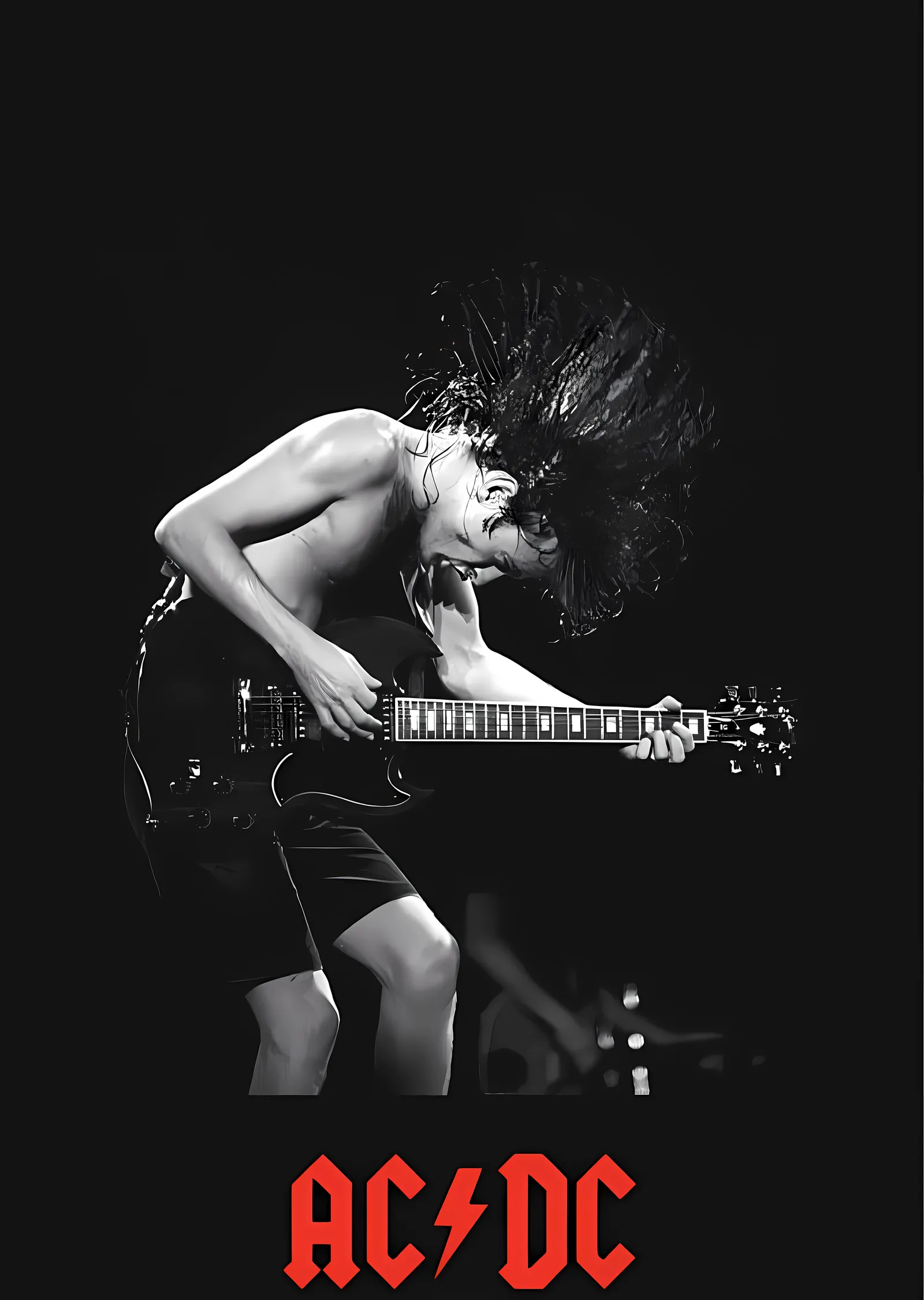 Angus. AC/DC metal tablo
