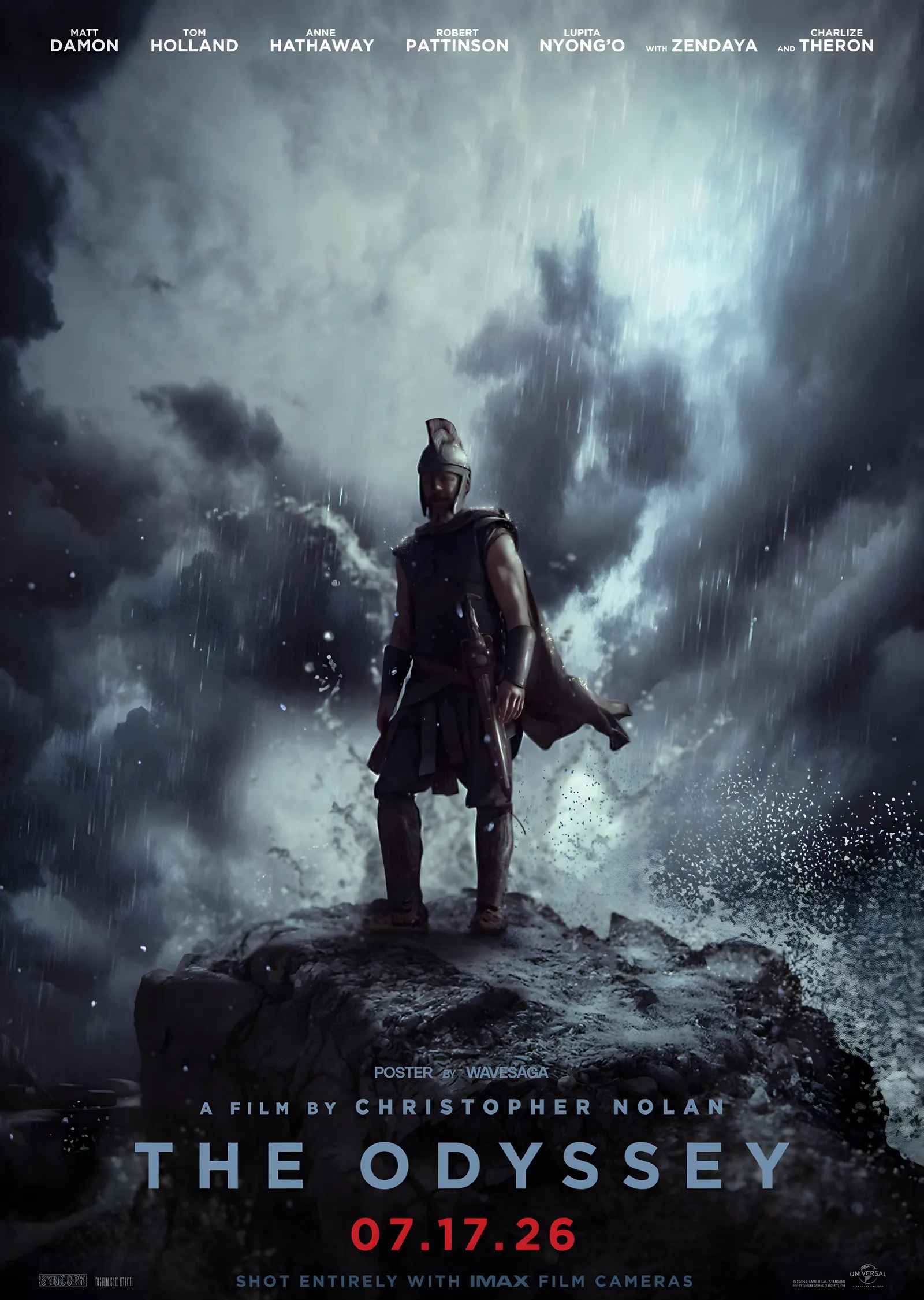 The Odyssey: Kayadaki Savaşçı metal tablo