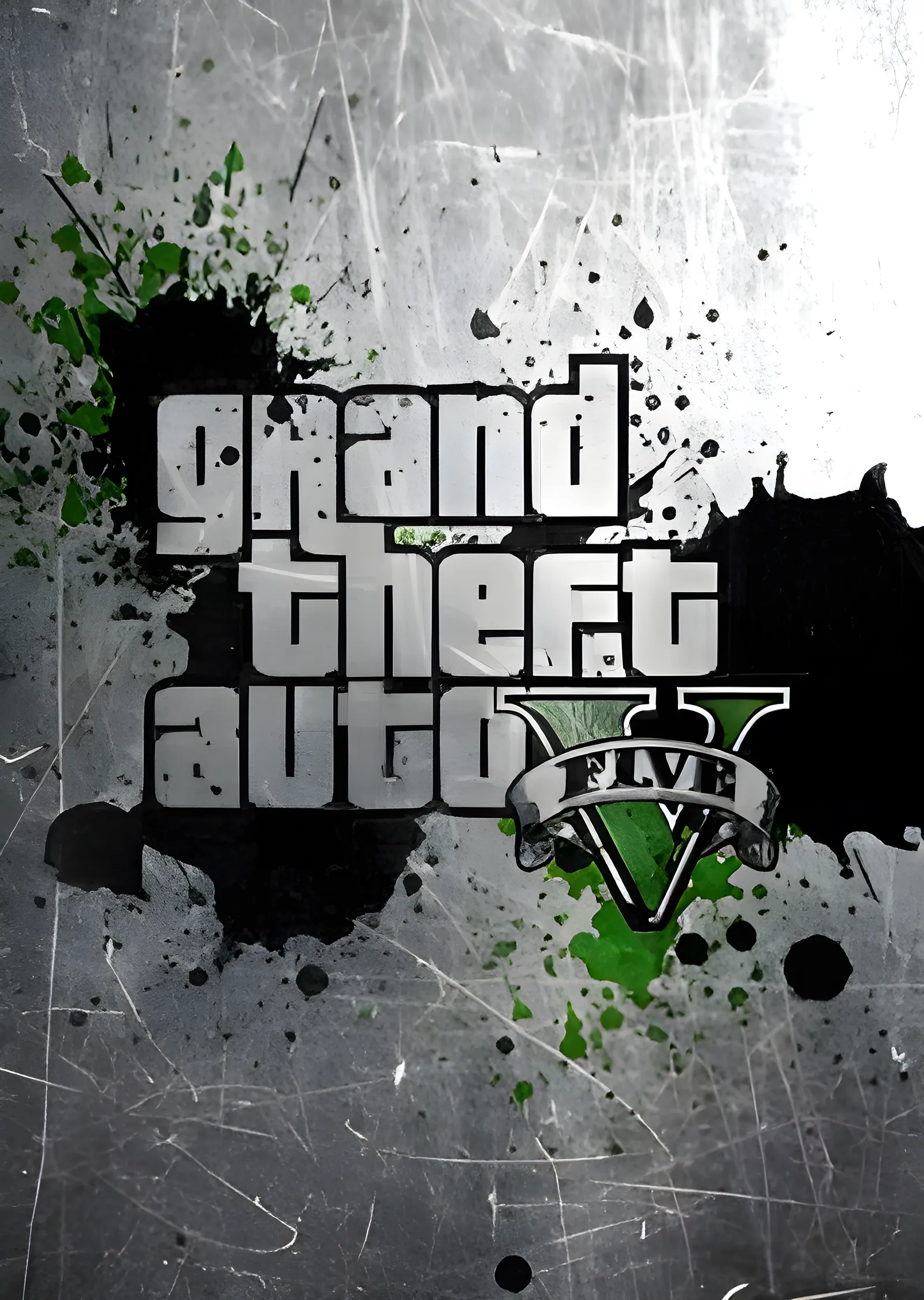 Grand Theft Auto V: Şehir Kaosu metal tablo
