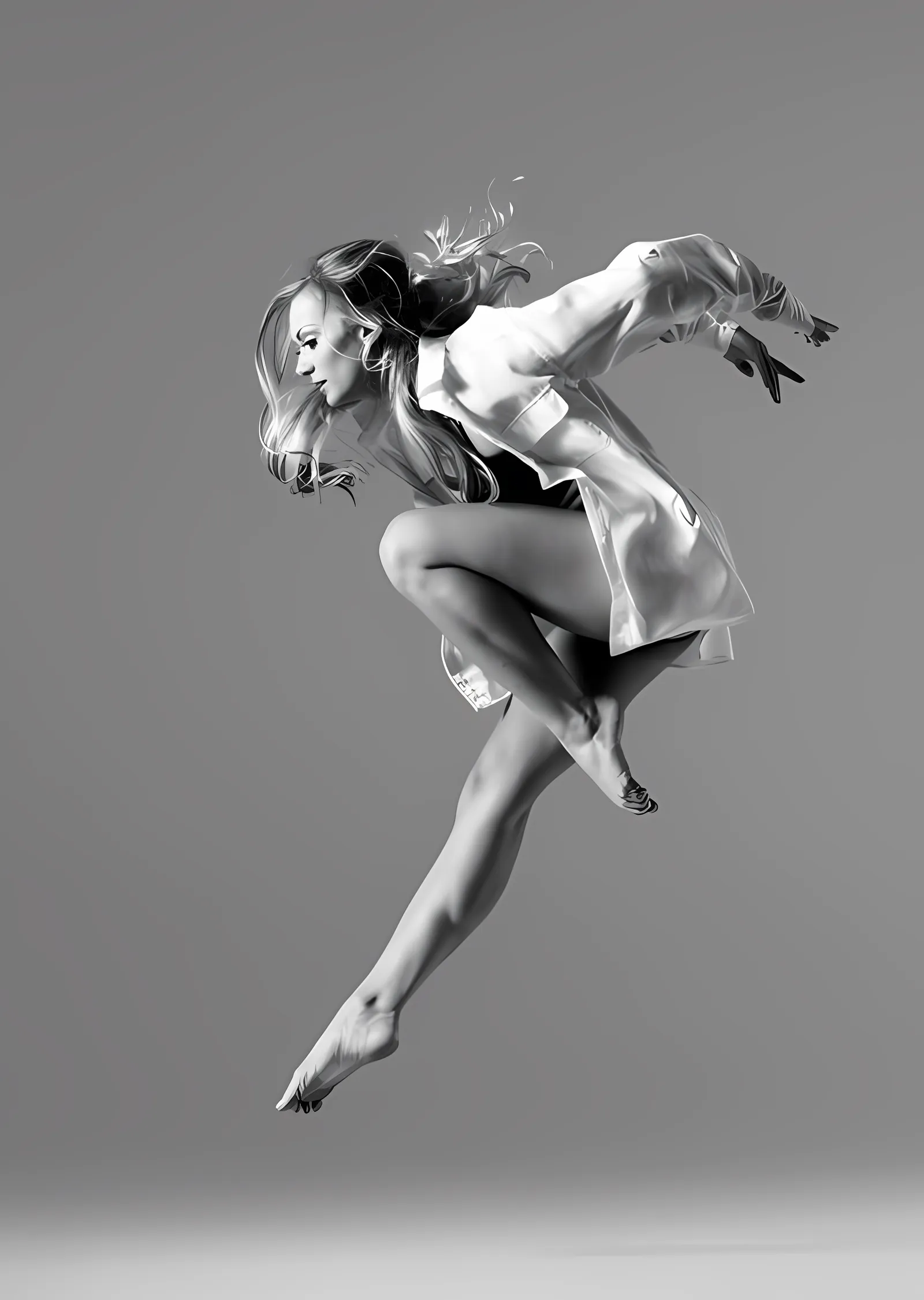 Havada Dansçı metal tablo