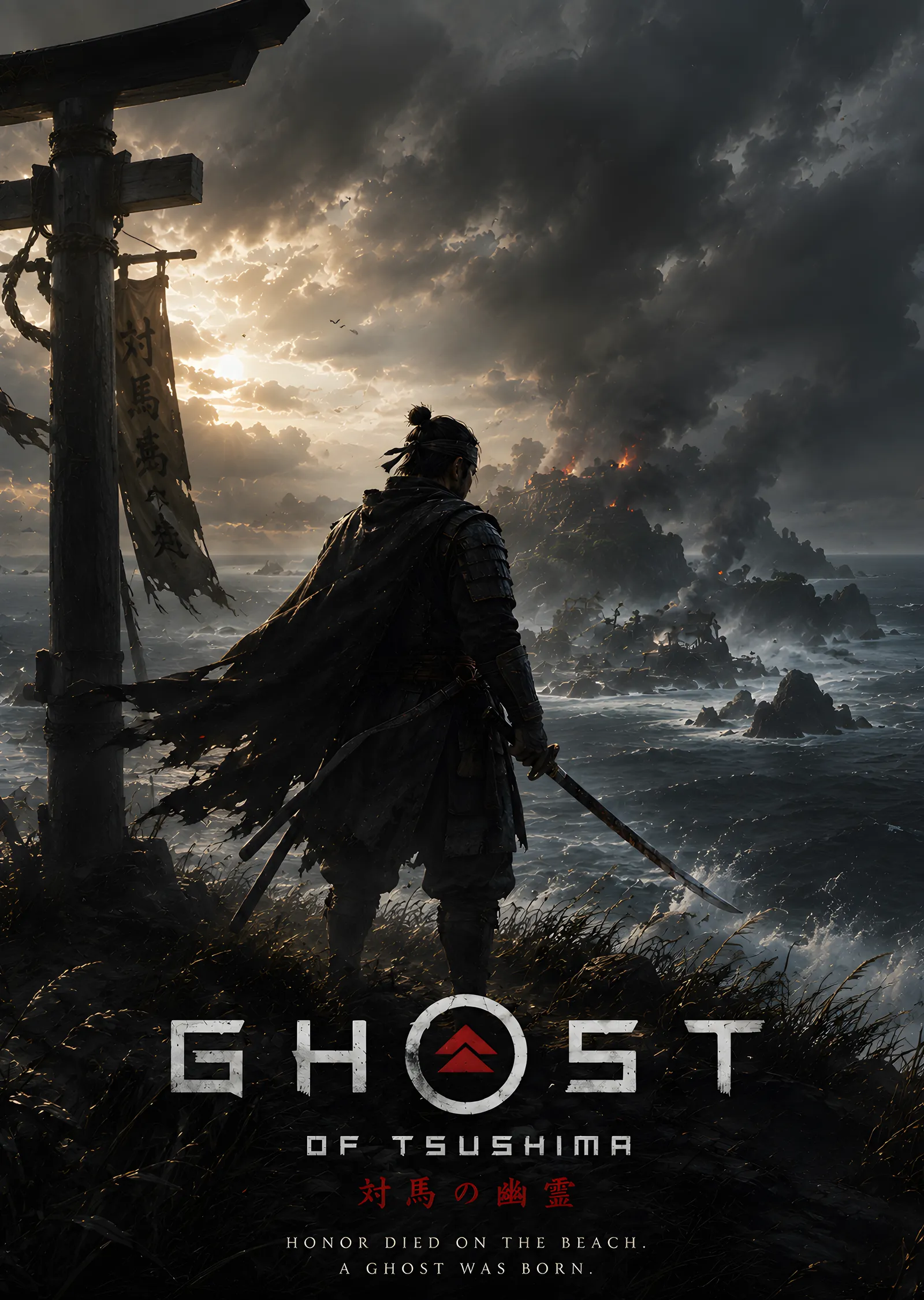 Ghost of Tsushima: A Ghost Was Born metal tablo
