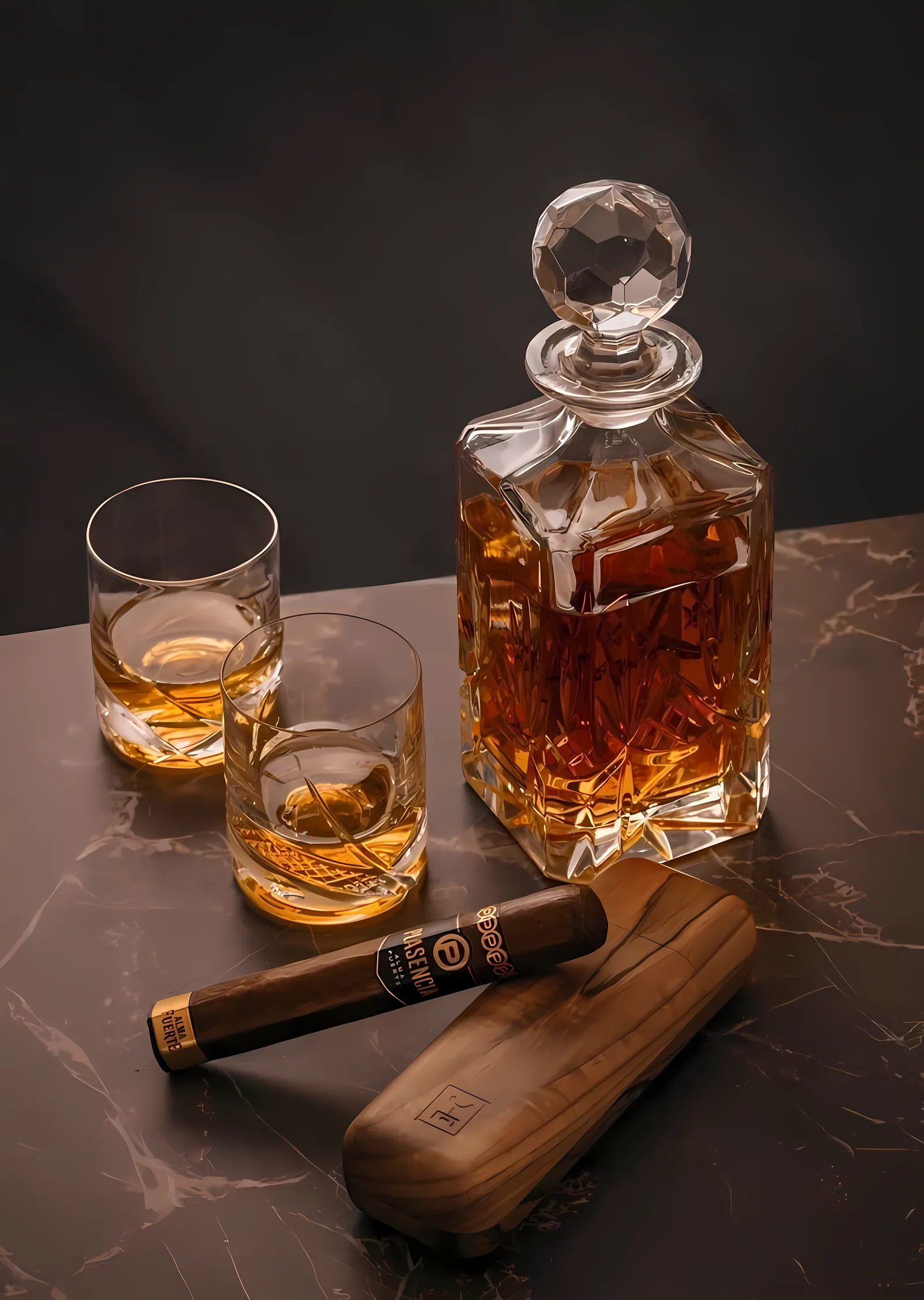 Davidoff Puro ve Viski Keyfi metal tablo