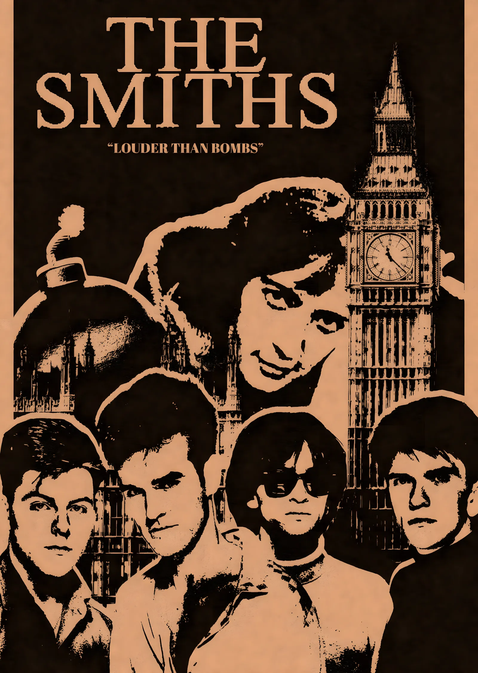 The Smiths: Louder Than Bombs metal tablo