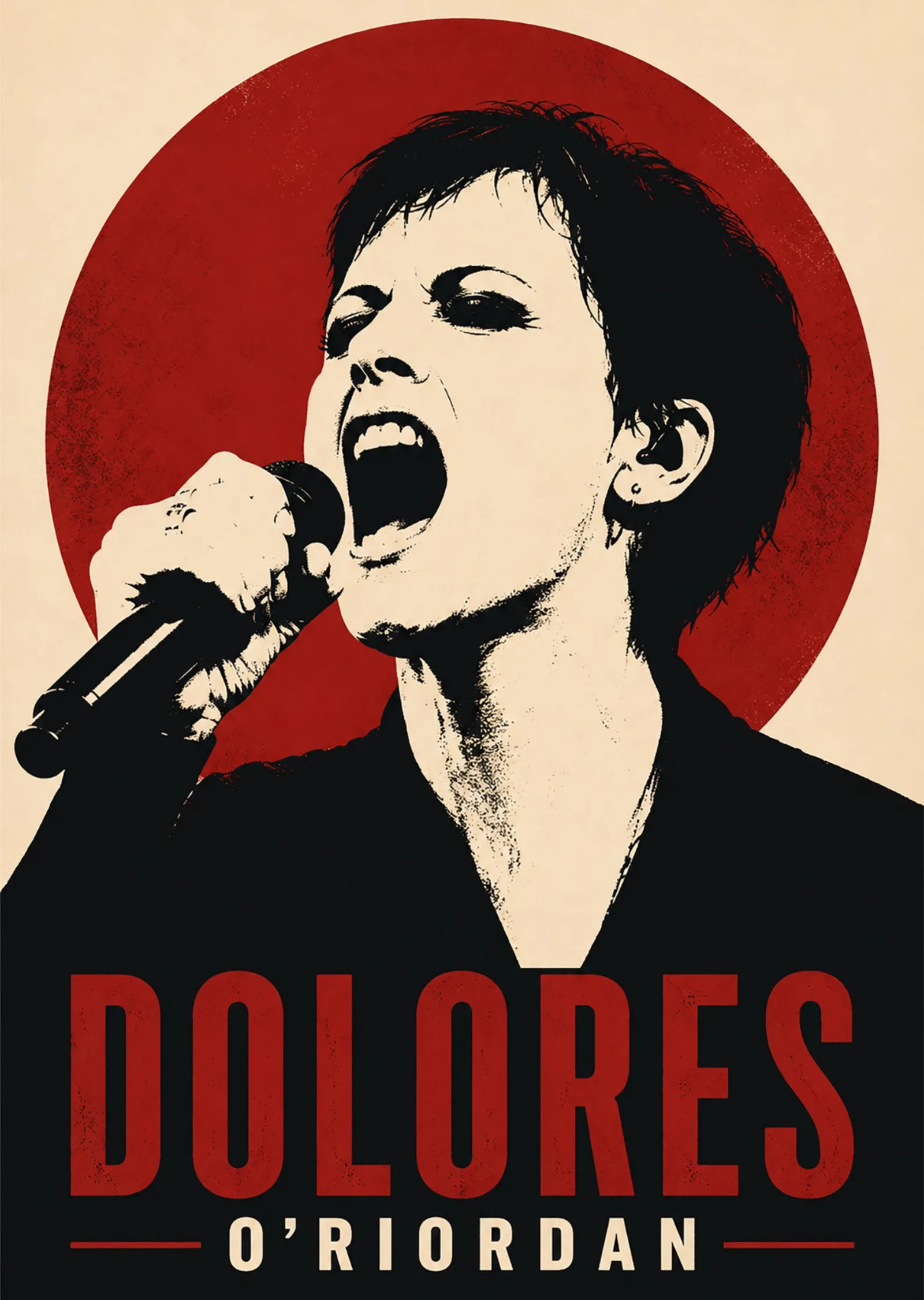 Dolores O'Riordan metal tablo