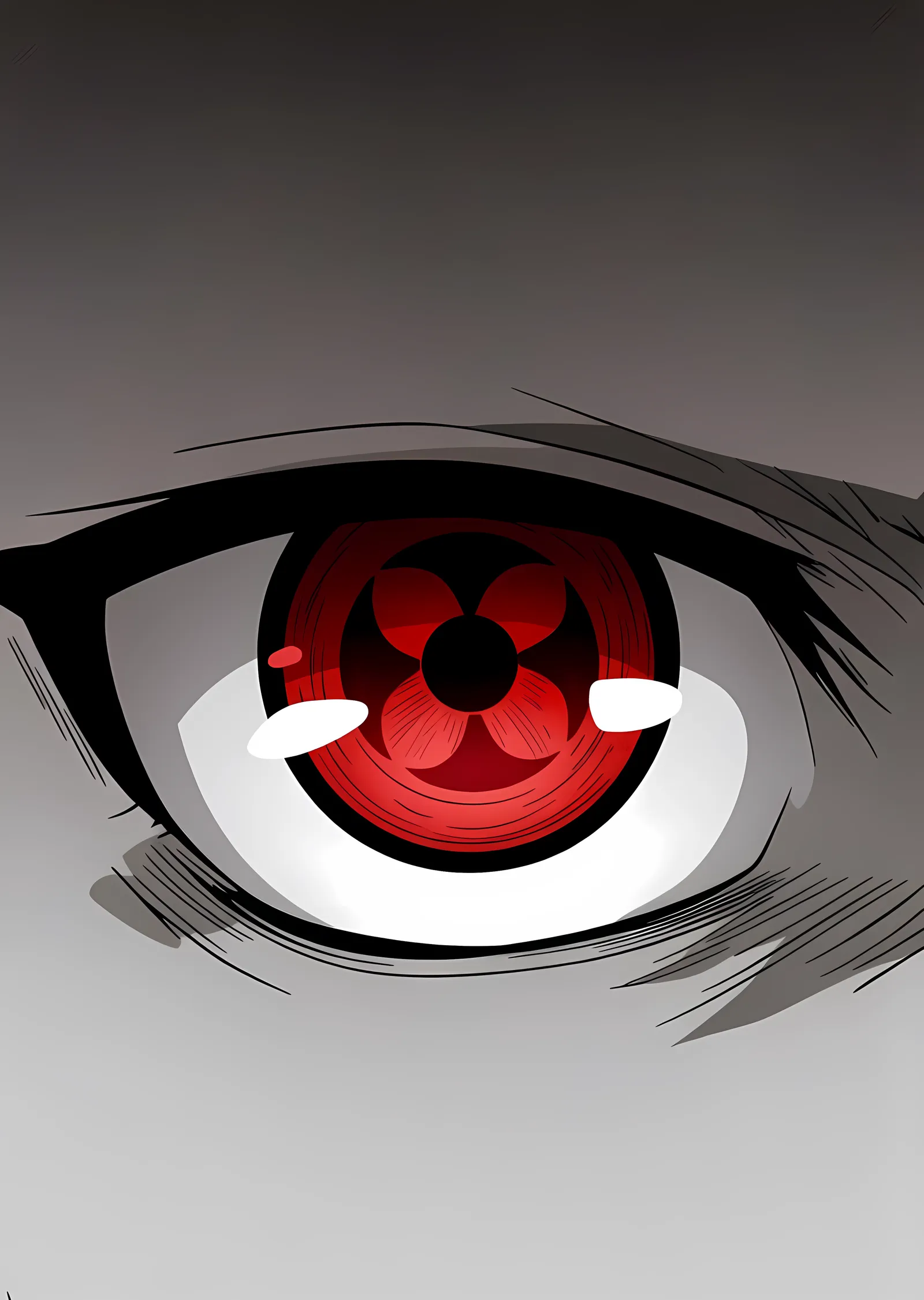 Sharingan Gözü - Yakın Plan metal tablo