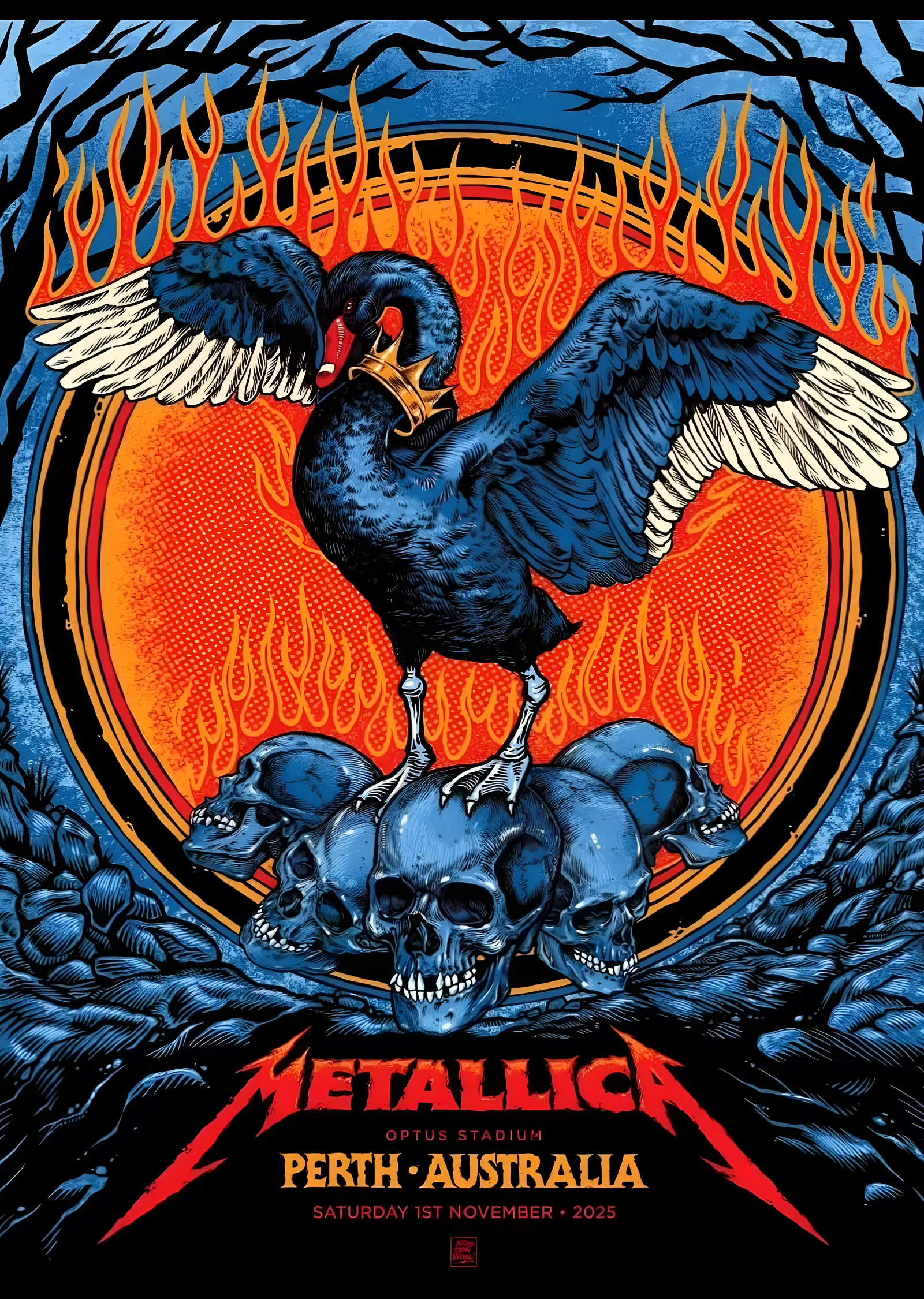 Metallica: Perth Australia metal tablo