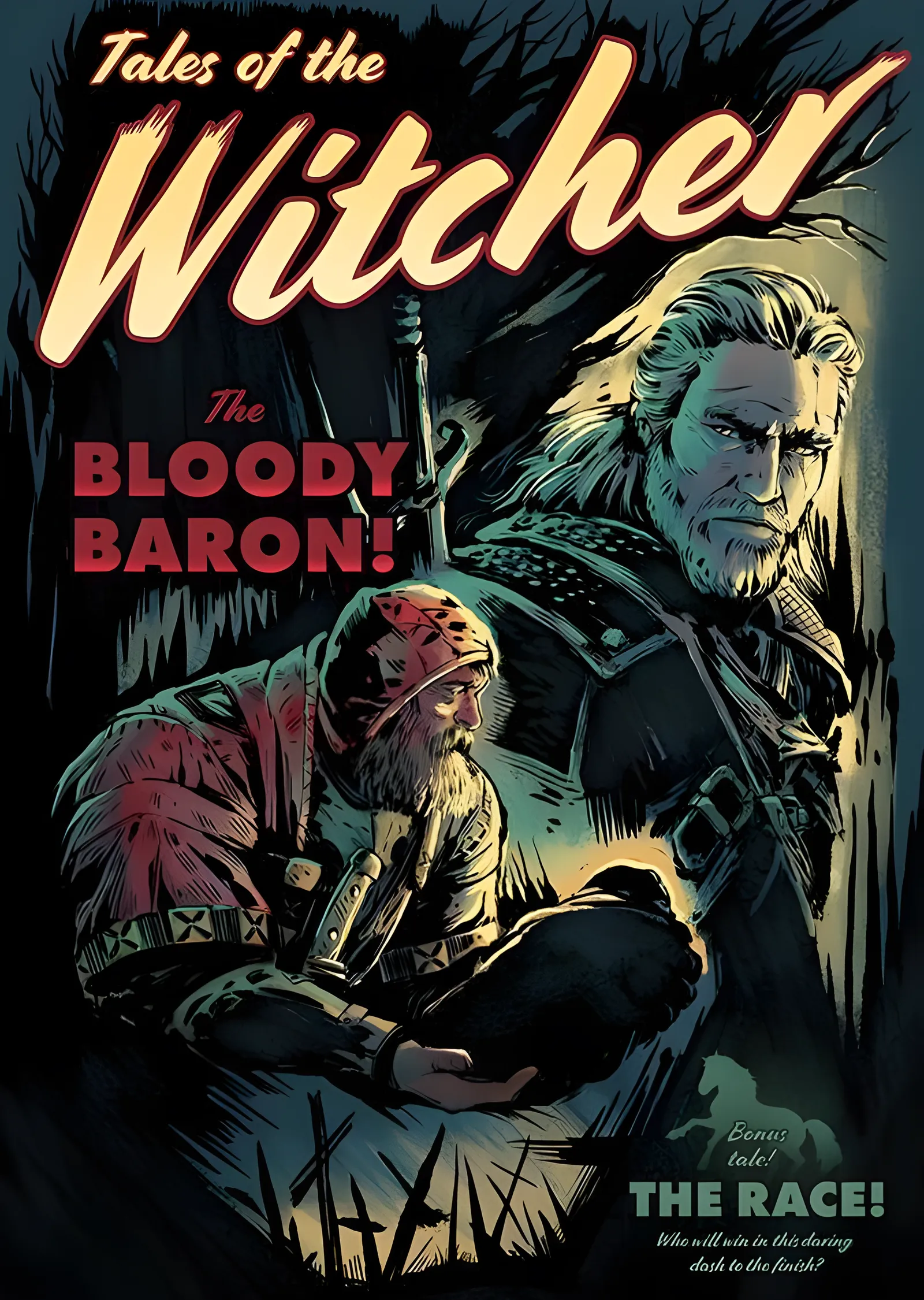 Tales of the Witcher: The Bloody Baron metal tablo
