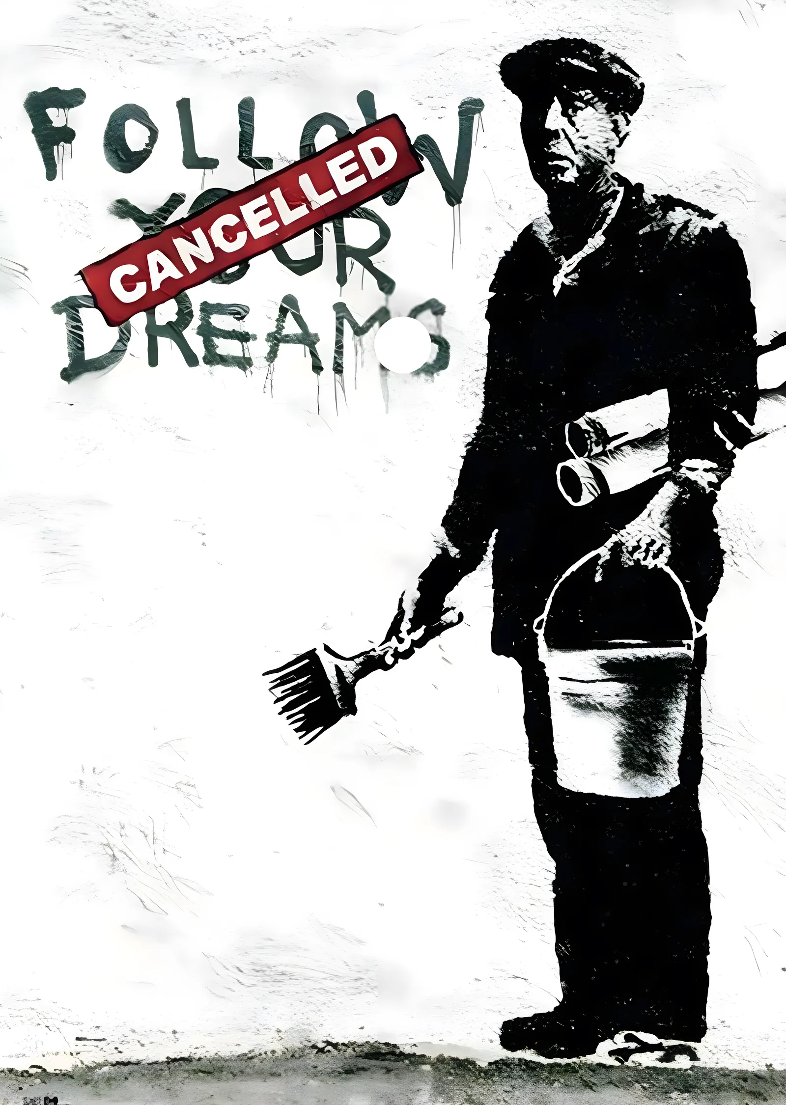 Banksy: Follow Your Dreams Cancelled metal tablo