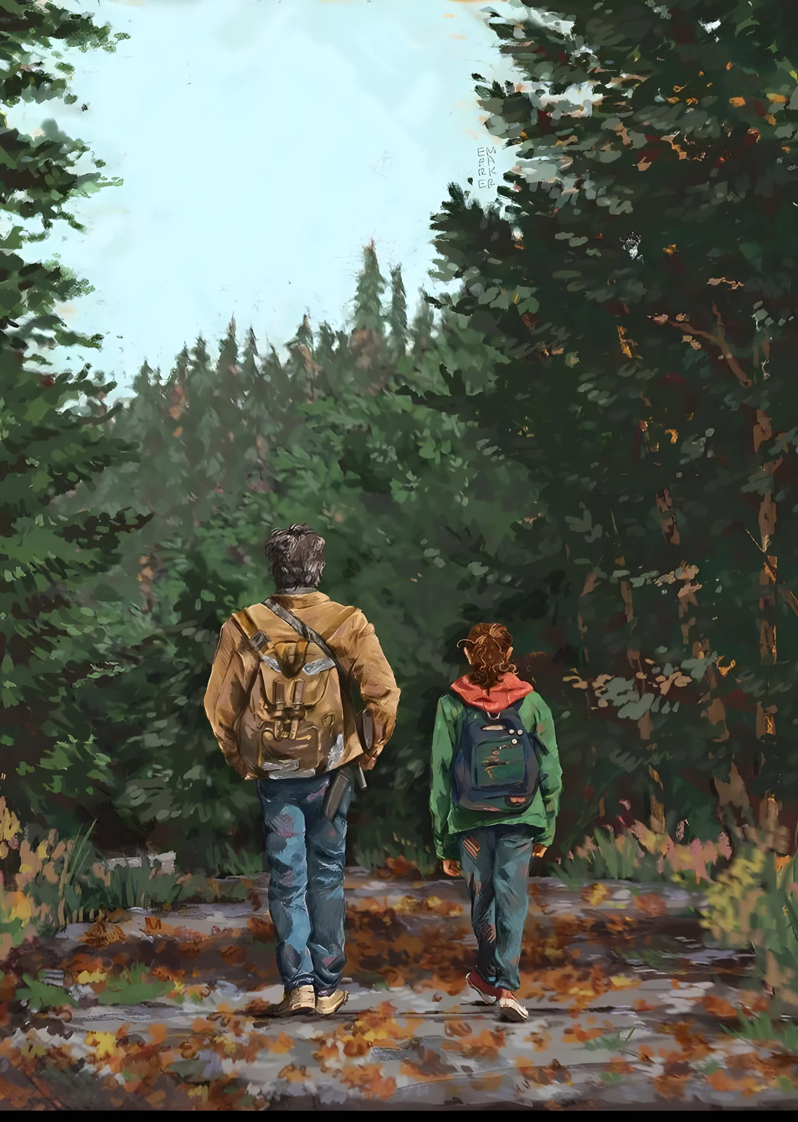 The Last of Us: Orman Yolu metal tablo