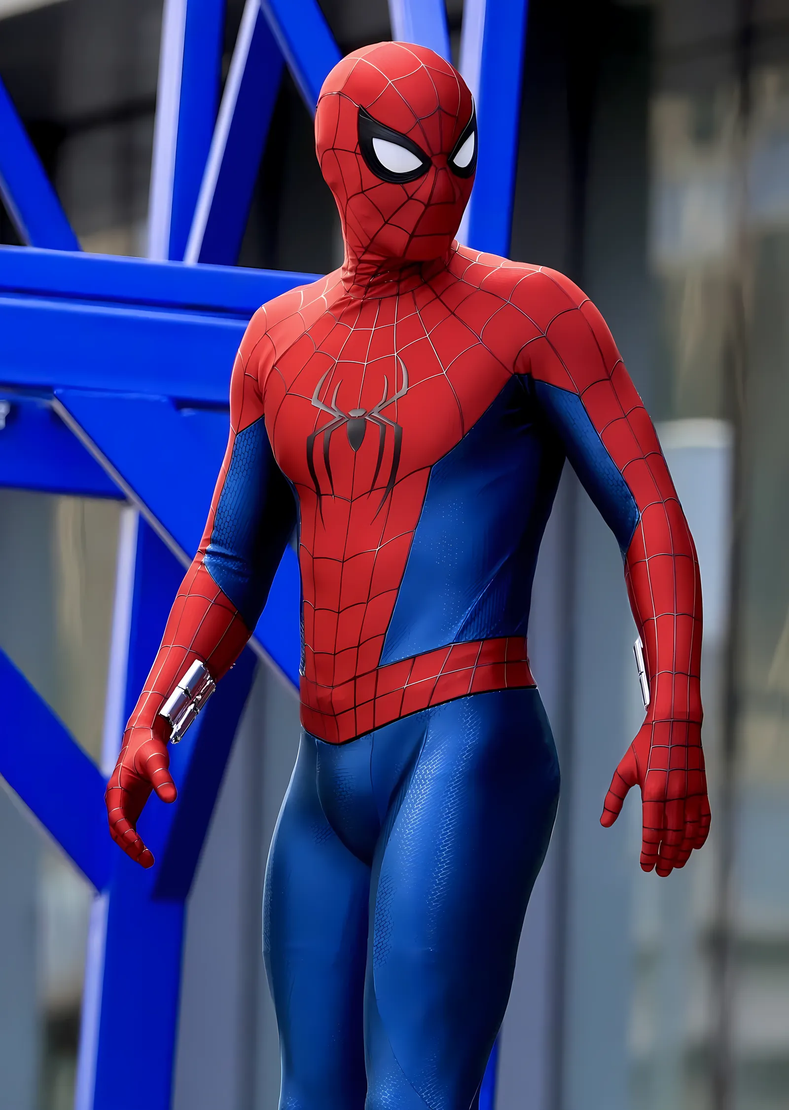 Spider-Man: Mavi İskele metal tablo