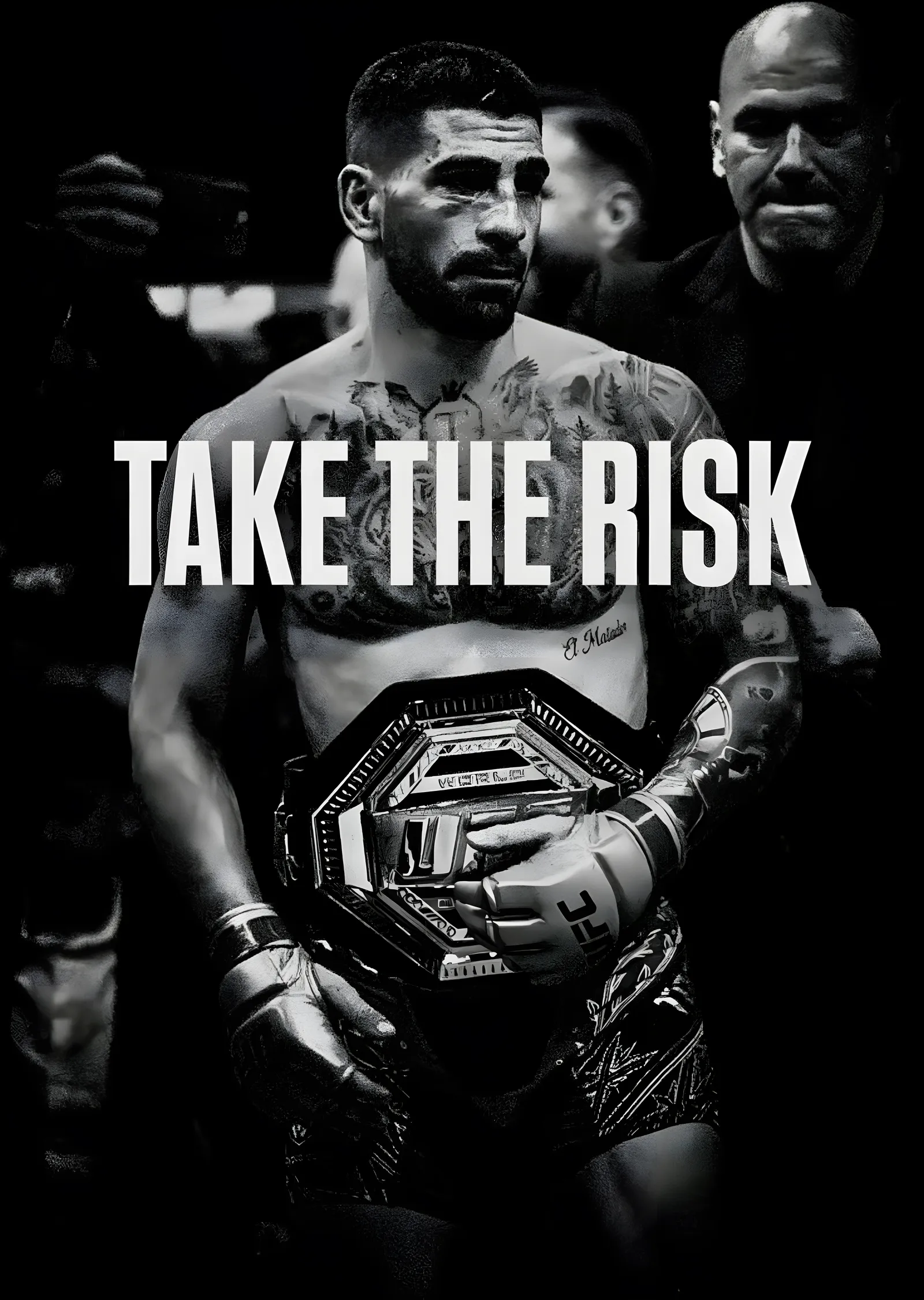 Ilia Topuria - Take the Risk metal tablo
