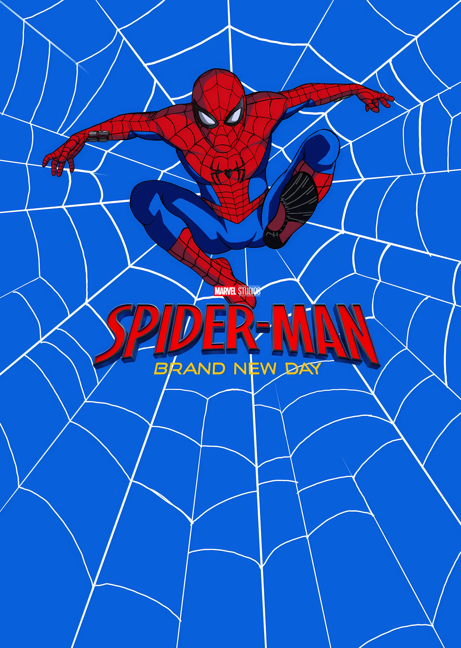 Spider-Man: Mavi Ağ metal tablo