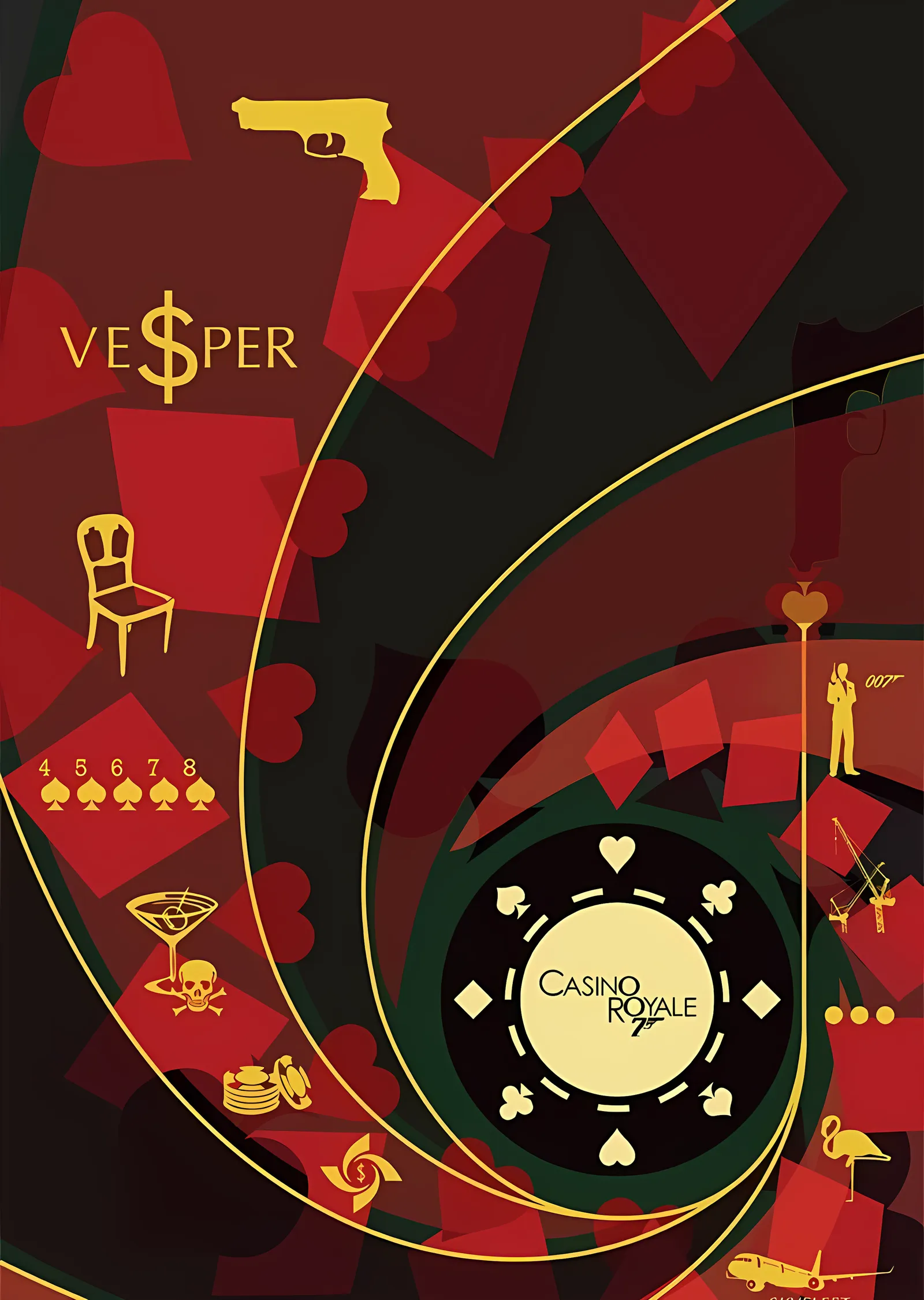 Casino Royale: Vesper metal tablo