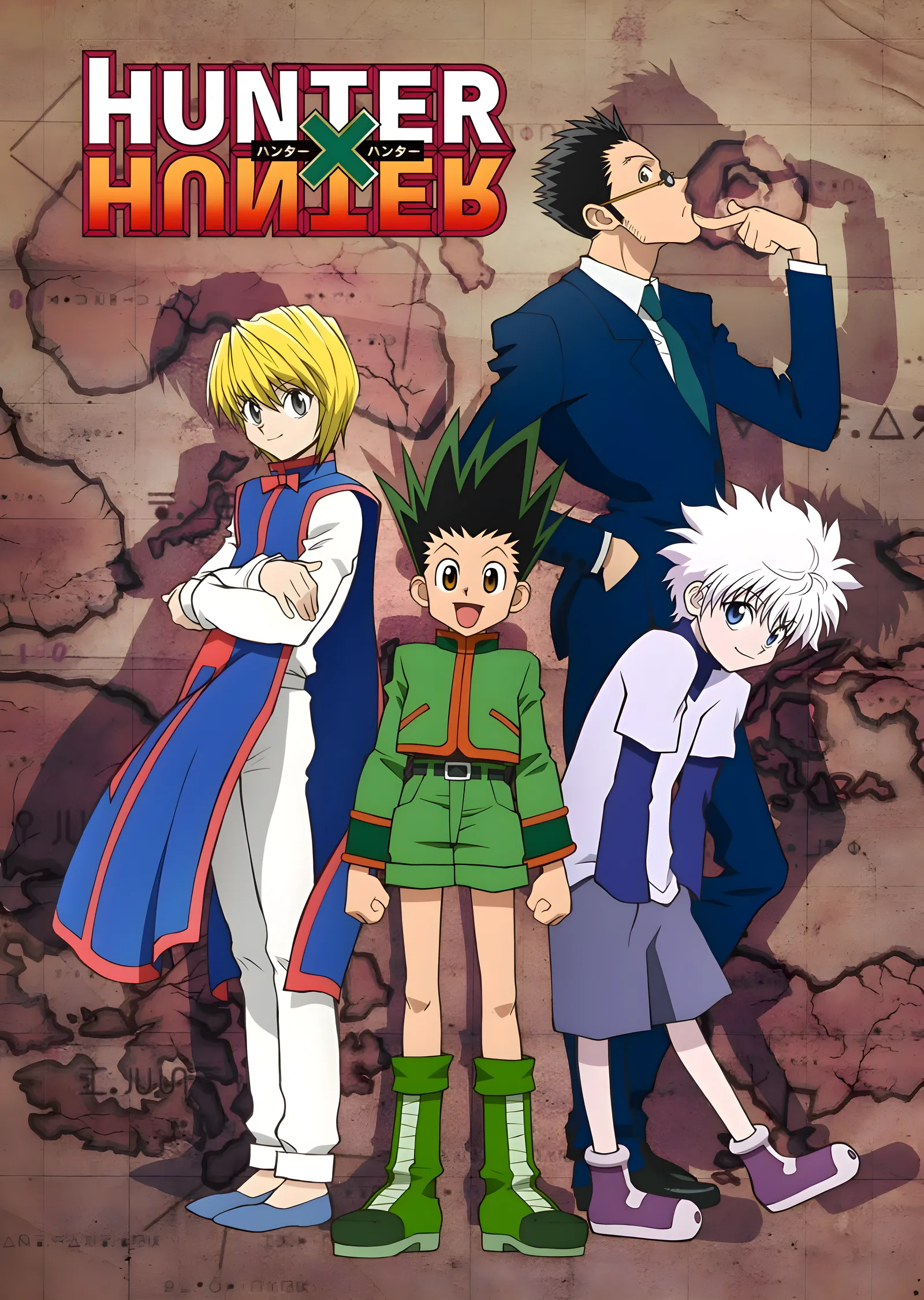 Hunter x Hunter: Dört Avcı metal tablo