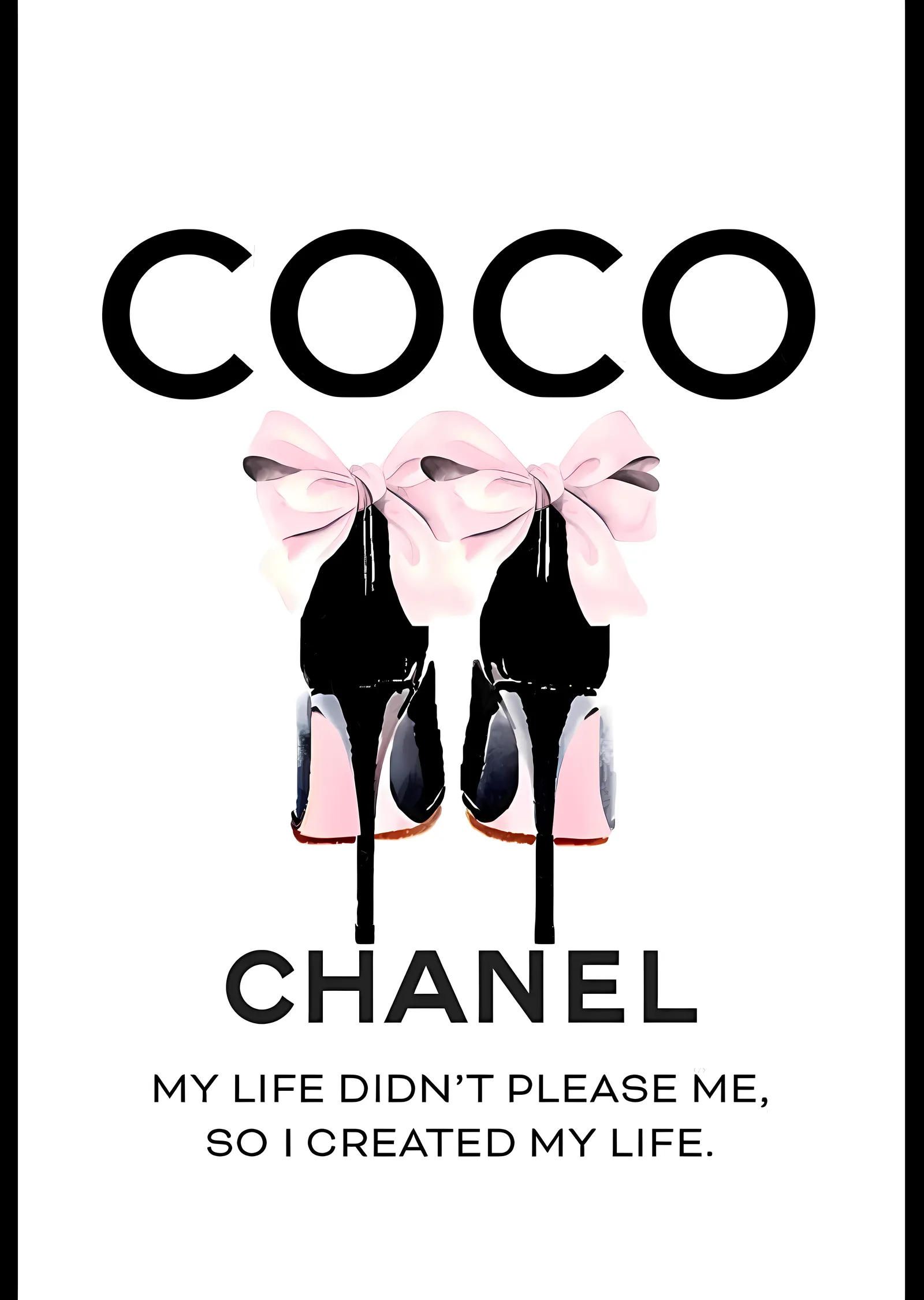 Coco Chanel: Zamansız Zarafet metal tablo