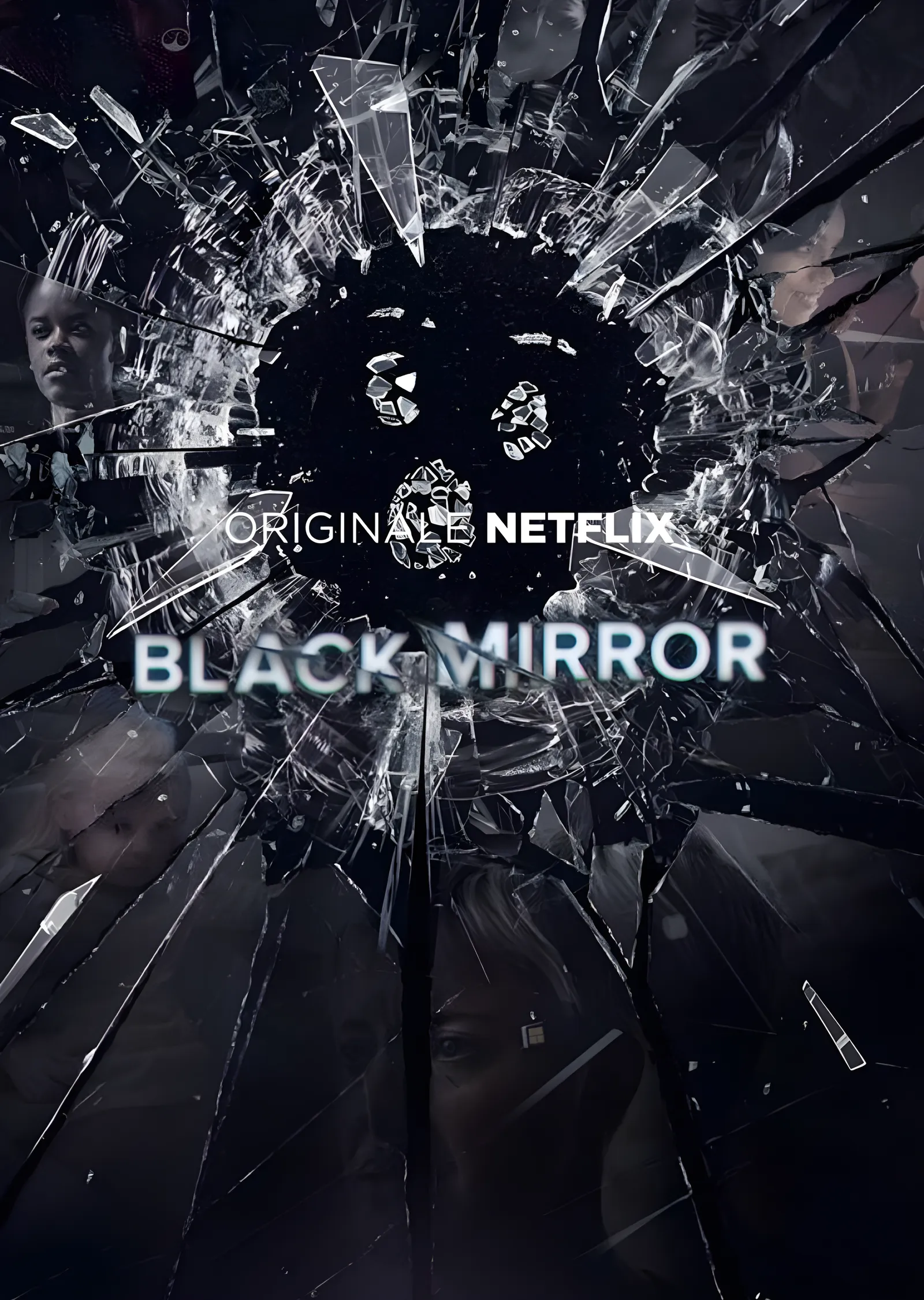 Black Mirror Kırık Cam metal tablo