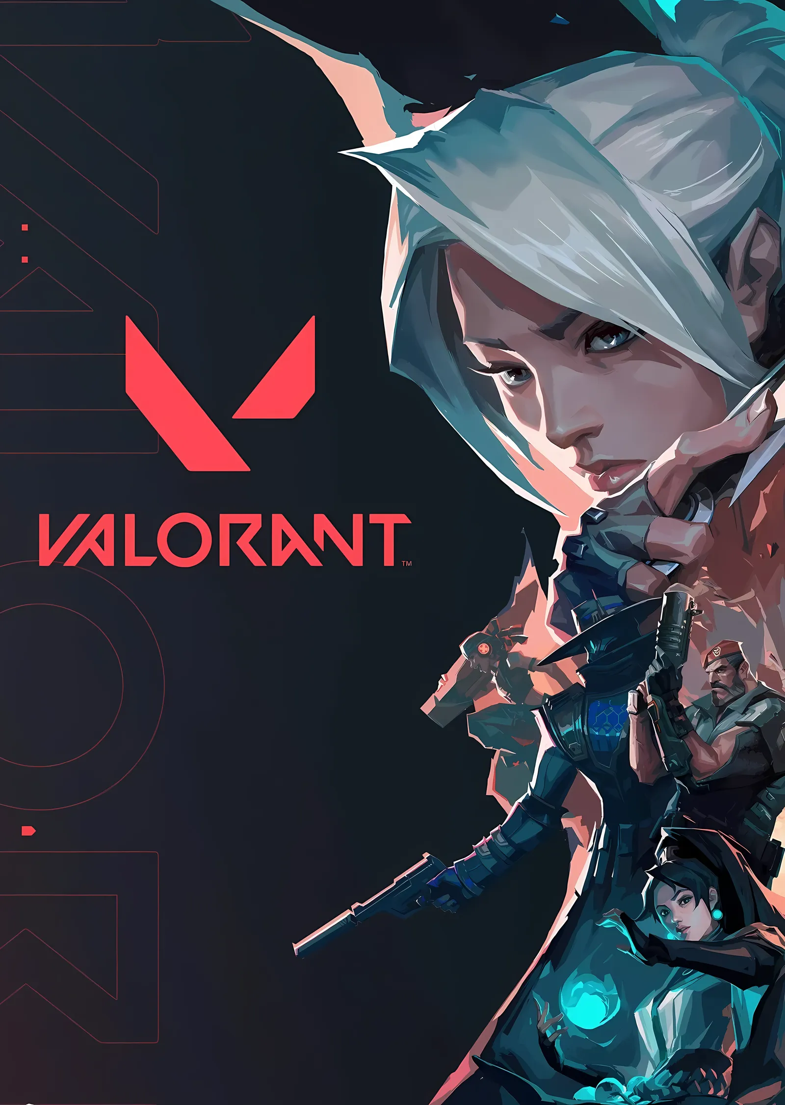 Valorant Oyun Kapak Sanatı metal tablo