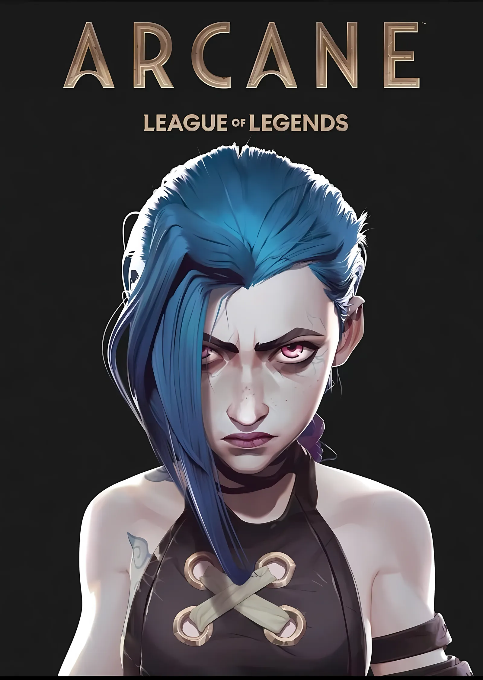 Arcane: Jinx metal tablo