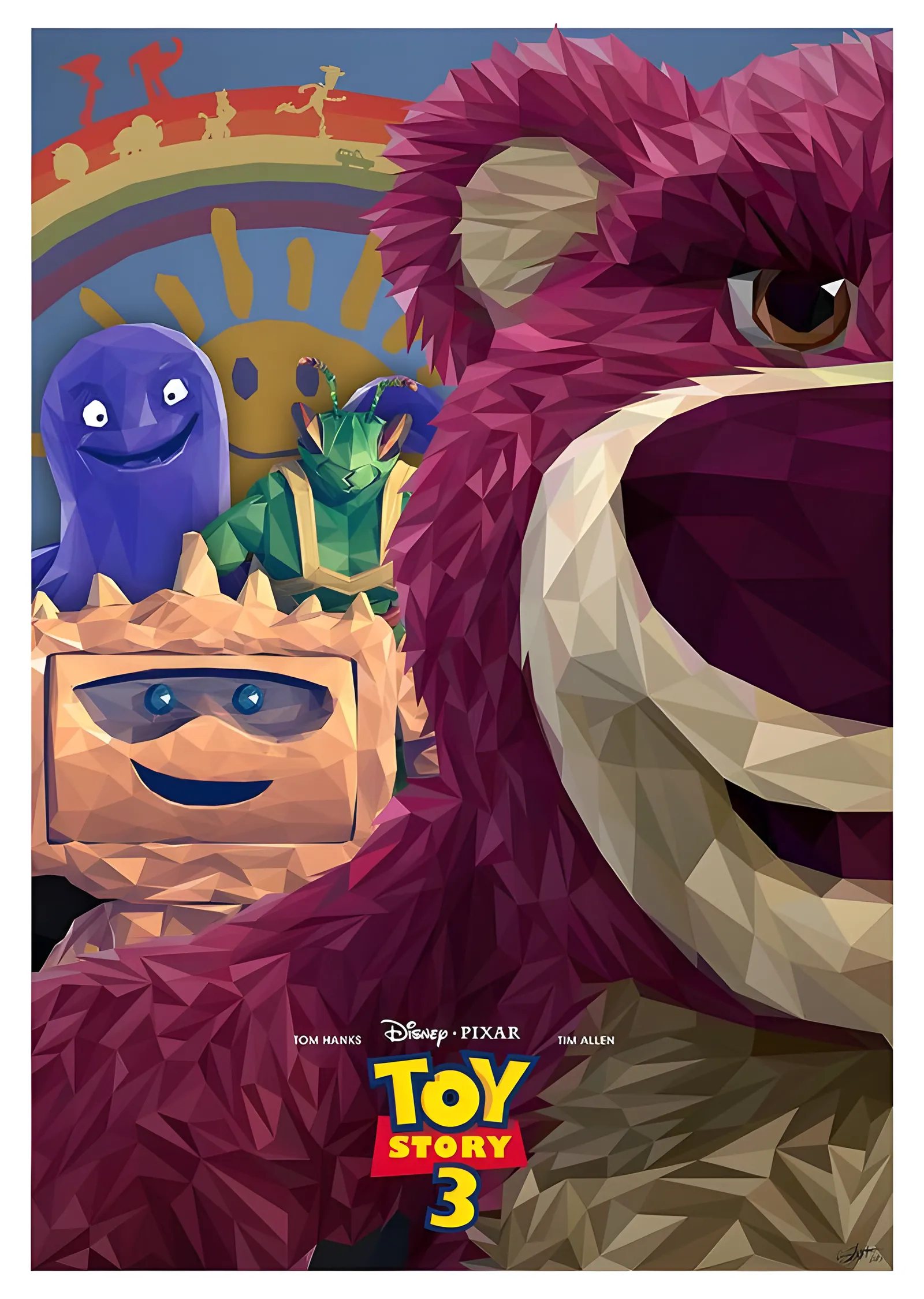 Toy Story 3 - Lotso metal tablo