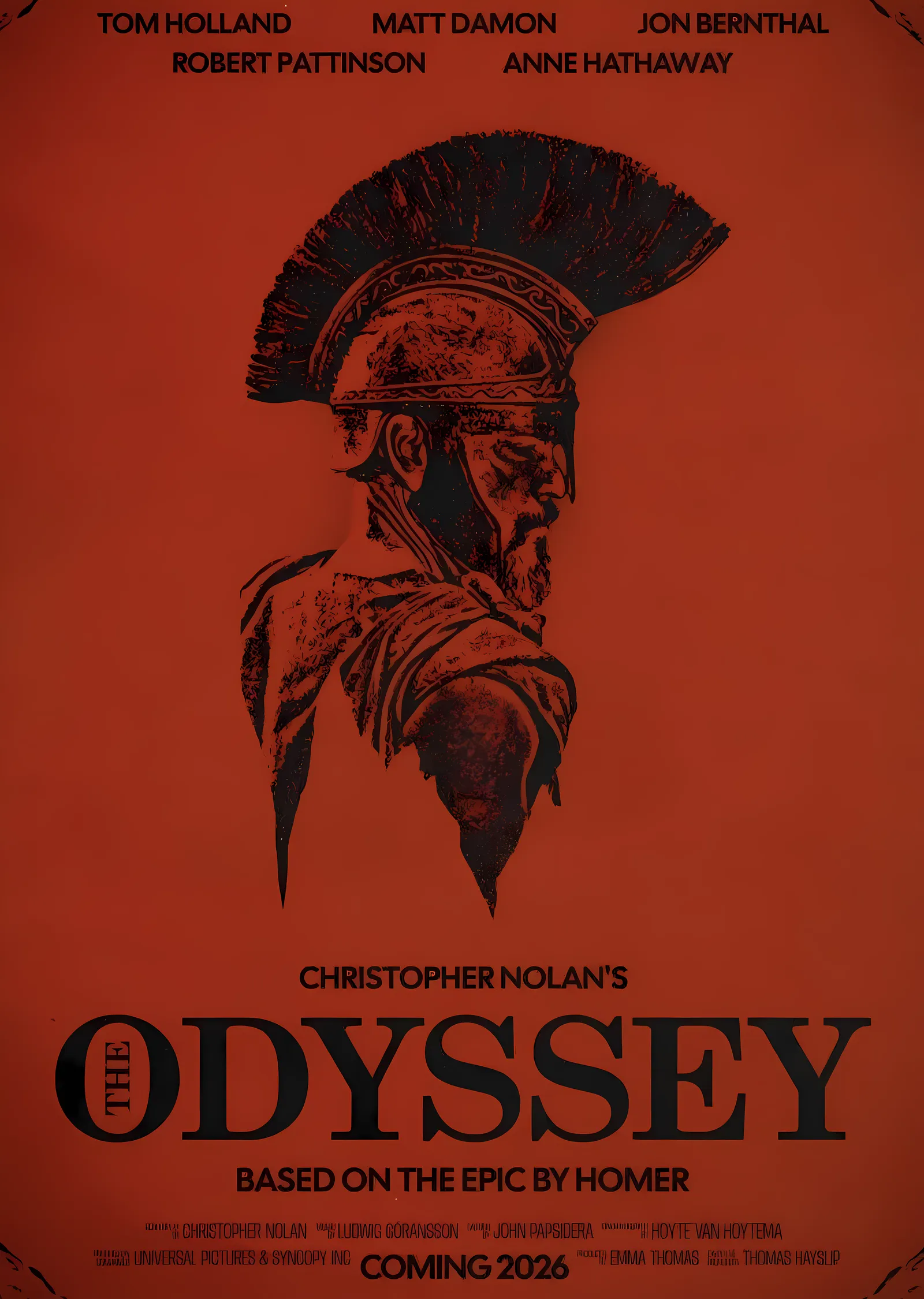 The Odyssey: Kızıl Miğfer metal tablo