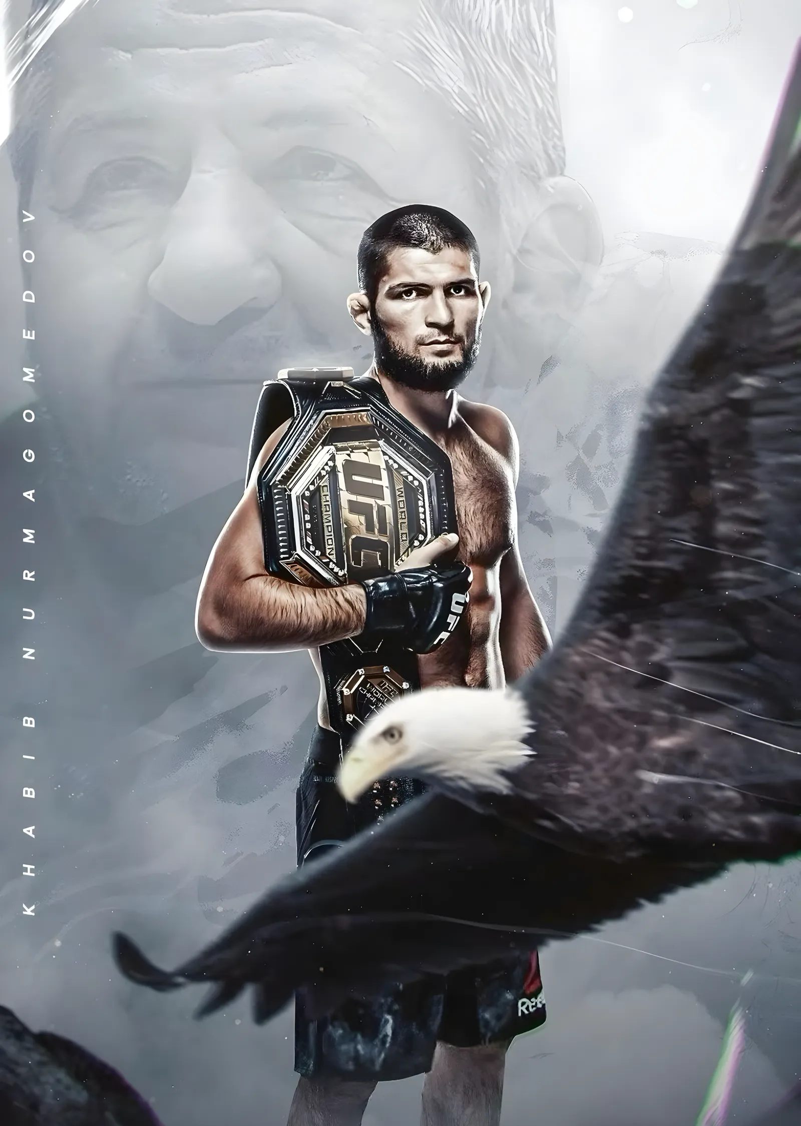 Khabib Nurmagomedov Kartal metal tablo