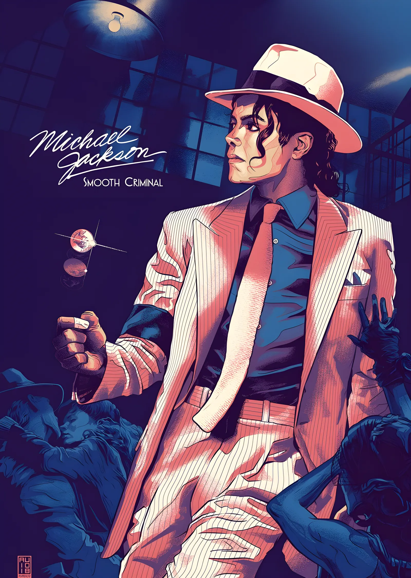 Michael Jackson: Smooth Criminal · Çizgi Roman metal tablo