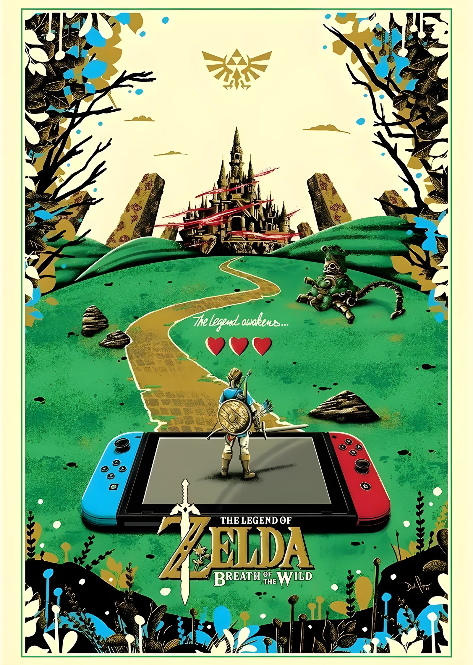 Zelda: Breath of the Wild Switch metal tablo