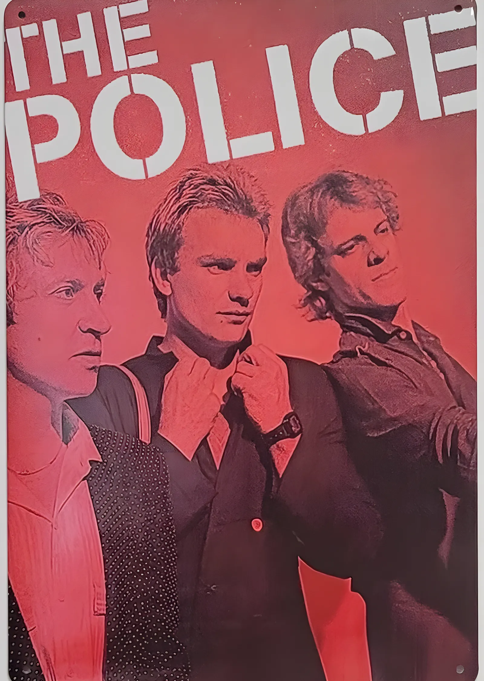 The Police: Kırmızı Tabela metal tablo