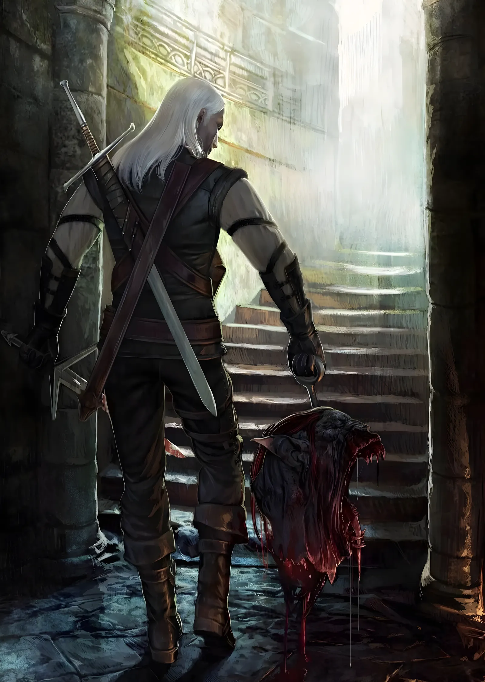 The Witcher: Merdiven Başında metal tablo