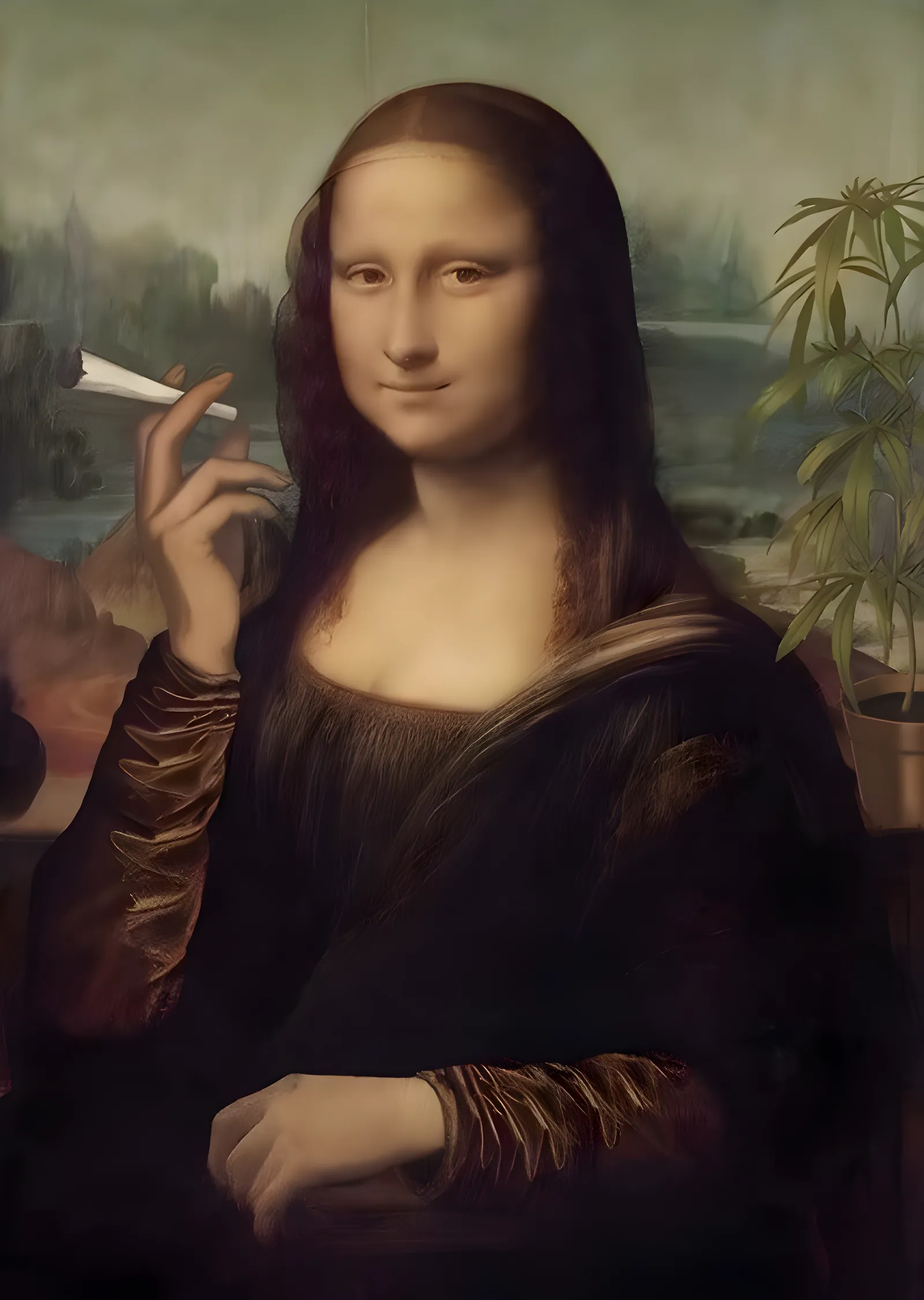 Mona Lisa: Sanat Eseri metal tablo