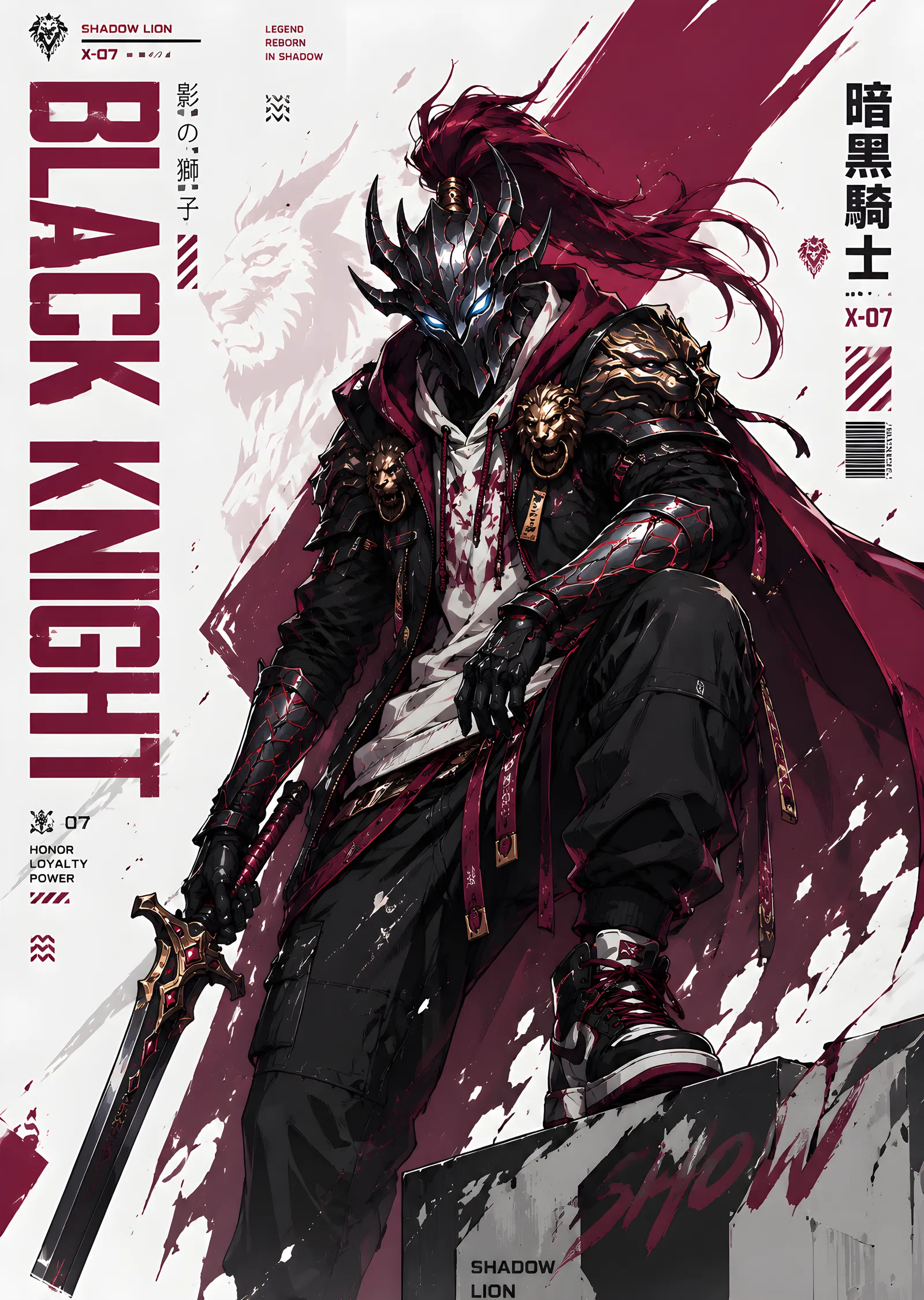 Black Knight metal tablo