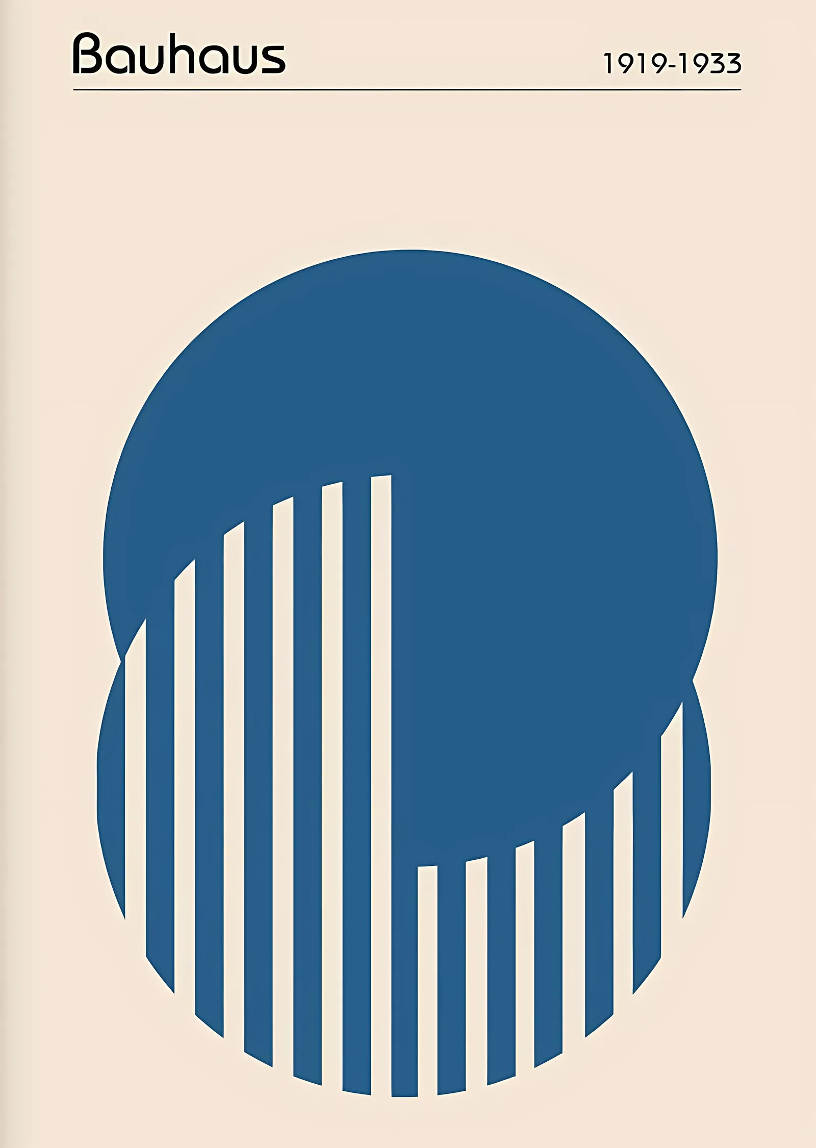 Bauhaus 1919-1933 metal tablo