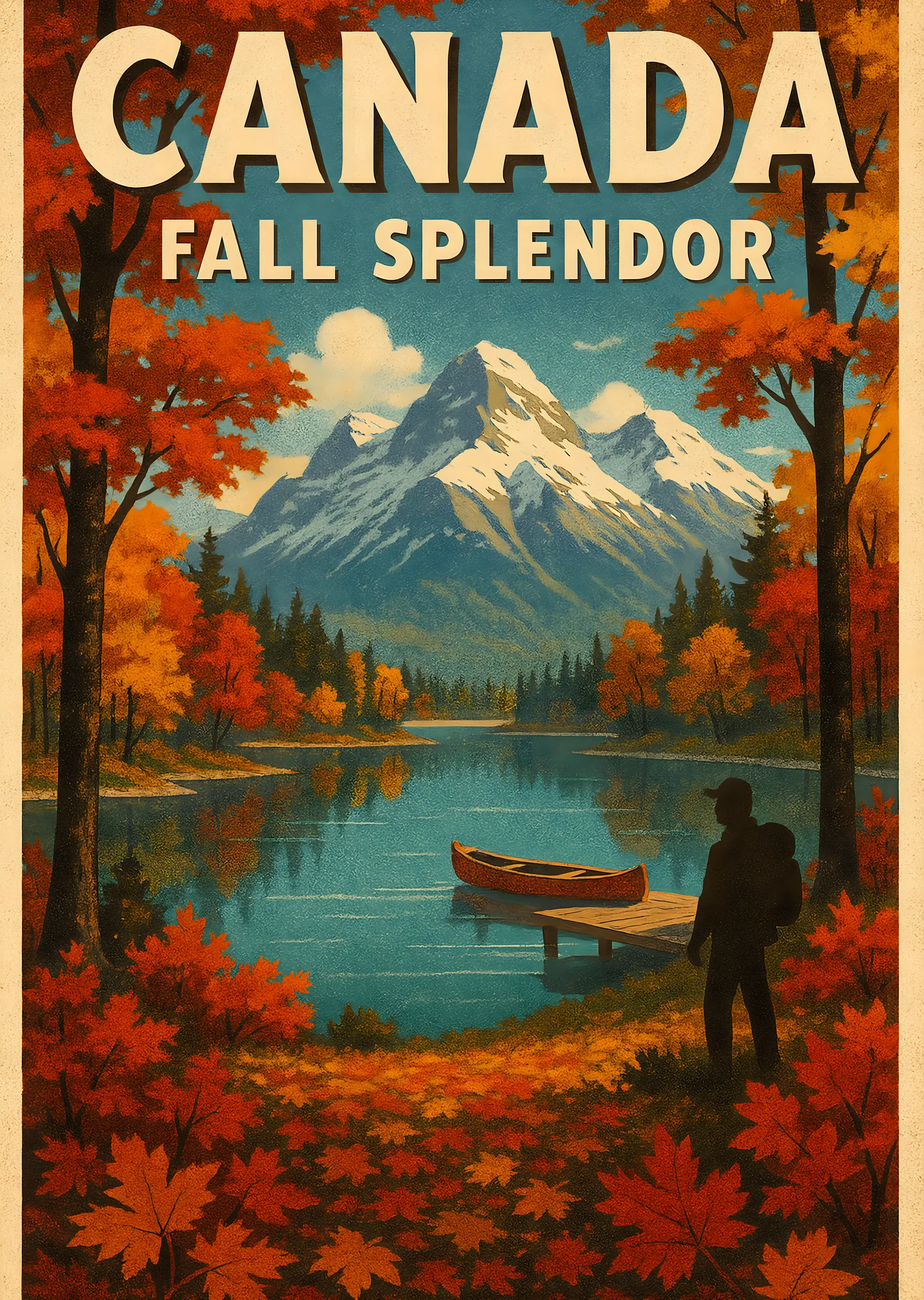 Canada: Fall Splendor metal tablo