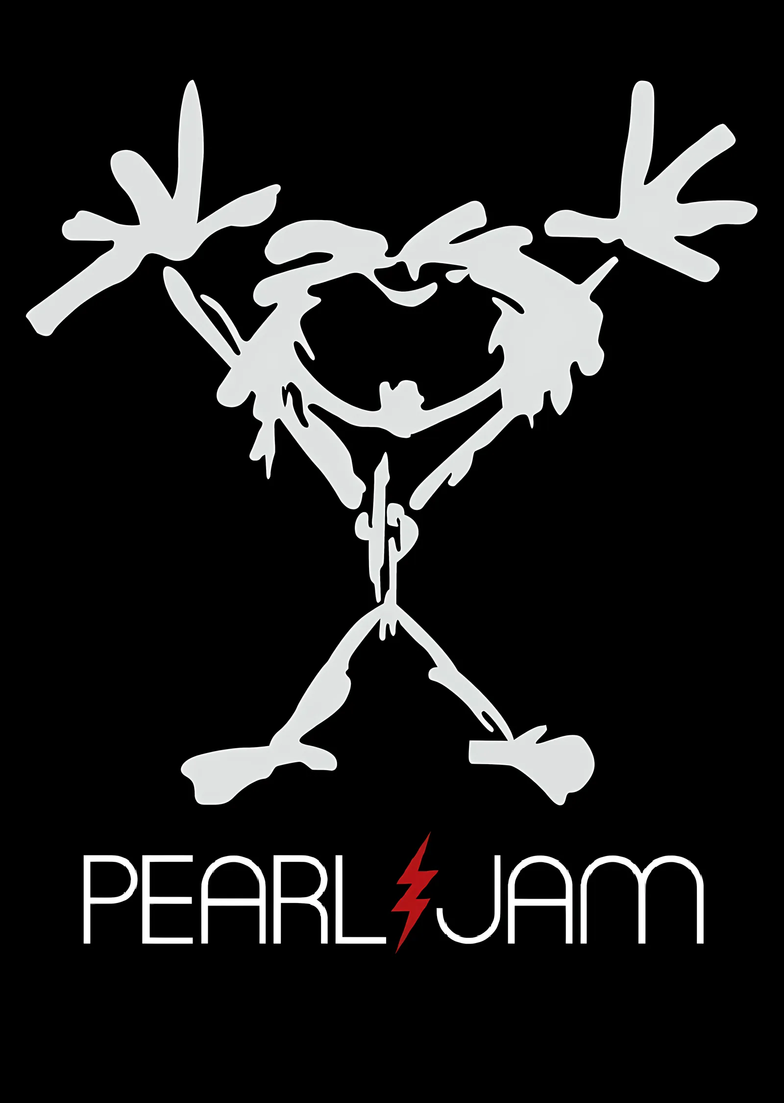 Pearl Jam: İkonik Stickman Logosu metal tablo