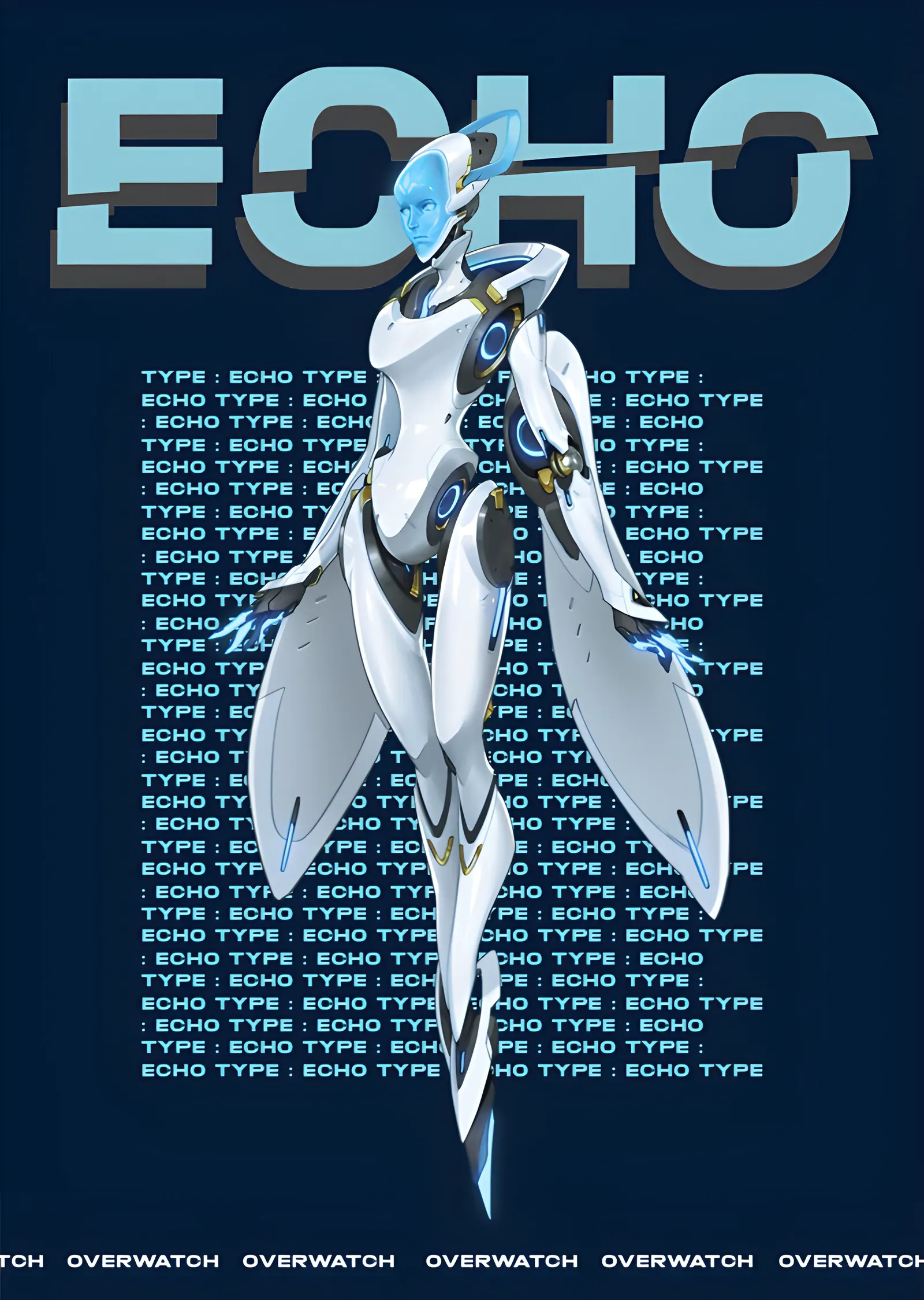 Echo Overwatch metal tablo